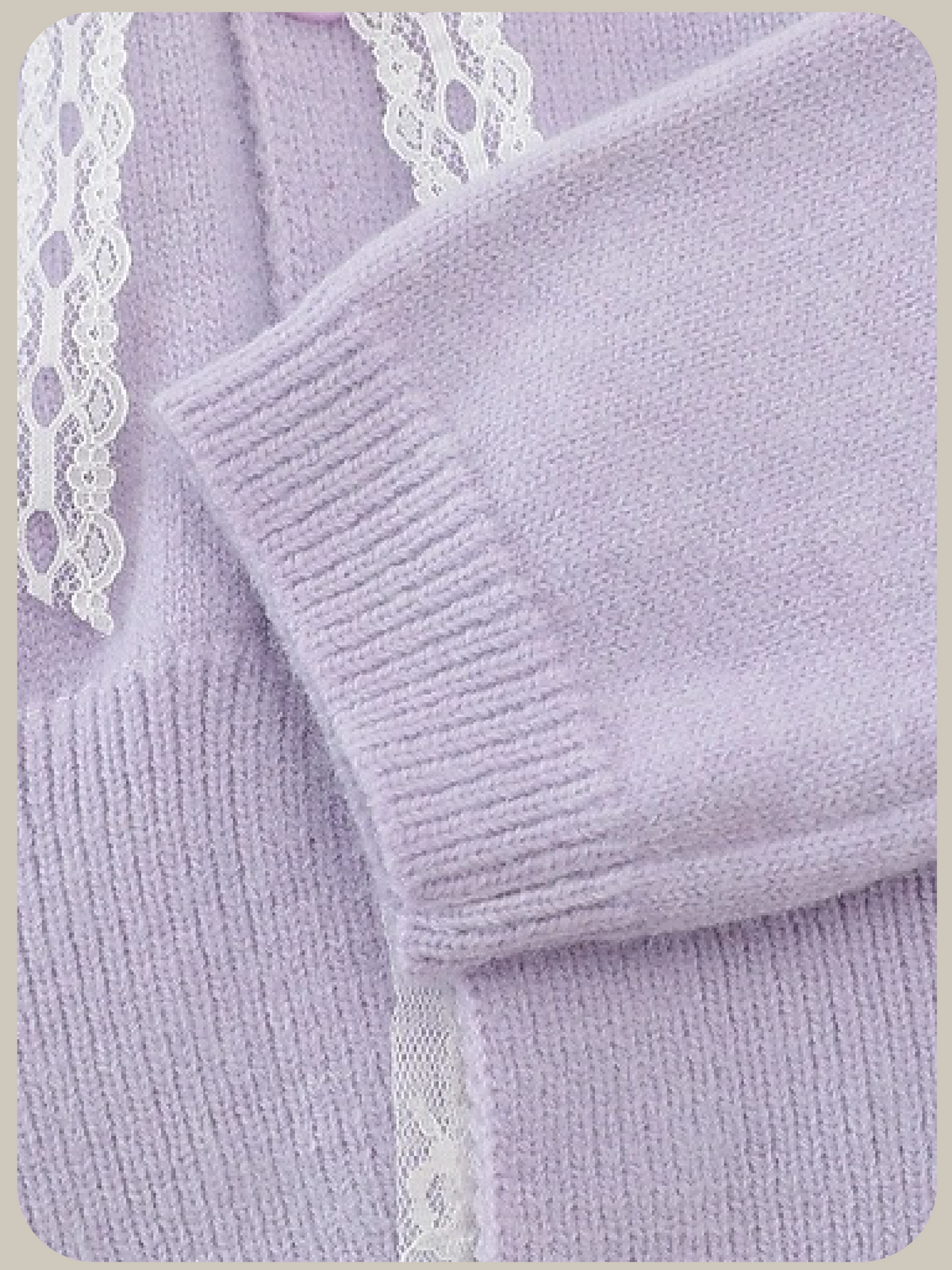 Sweet Lace Stitching Cardigan/スウィートレースステッチカーディガン