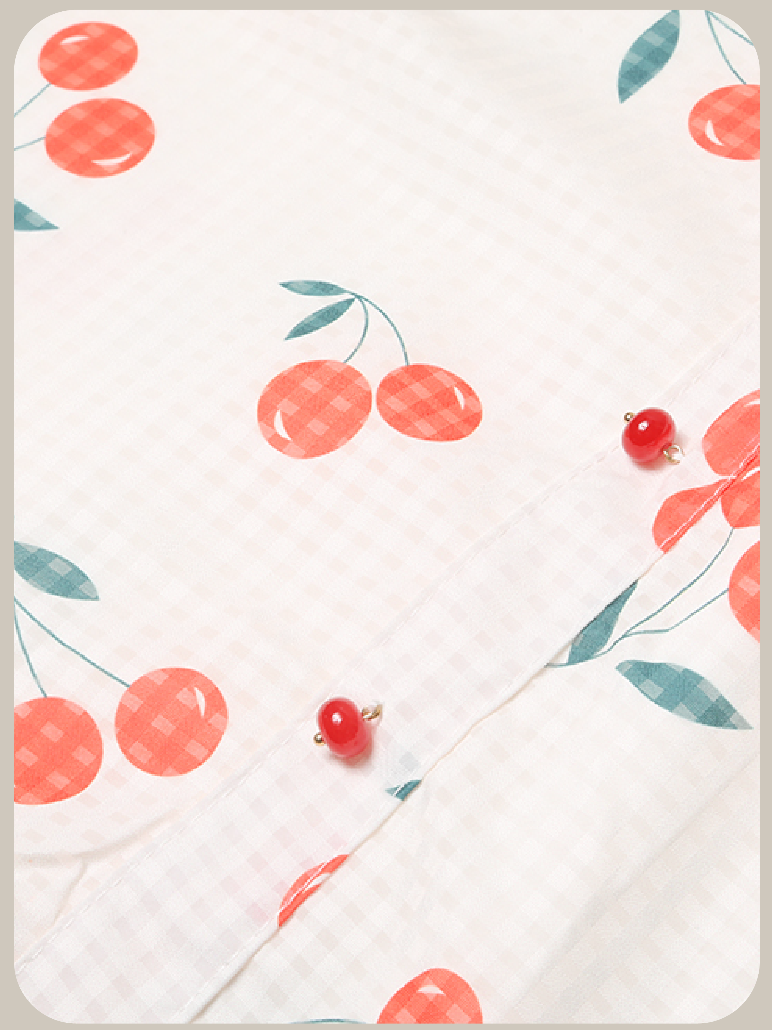 Frill Collar Cherry One Piece/フリルカラーチェリーワンピース