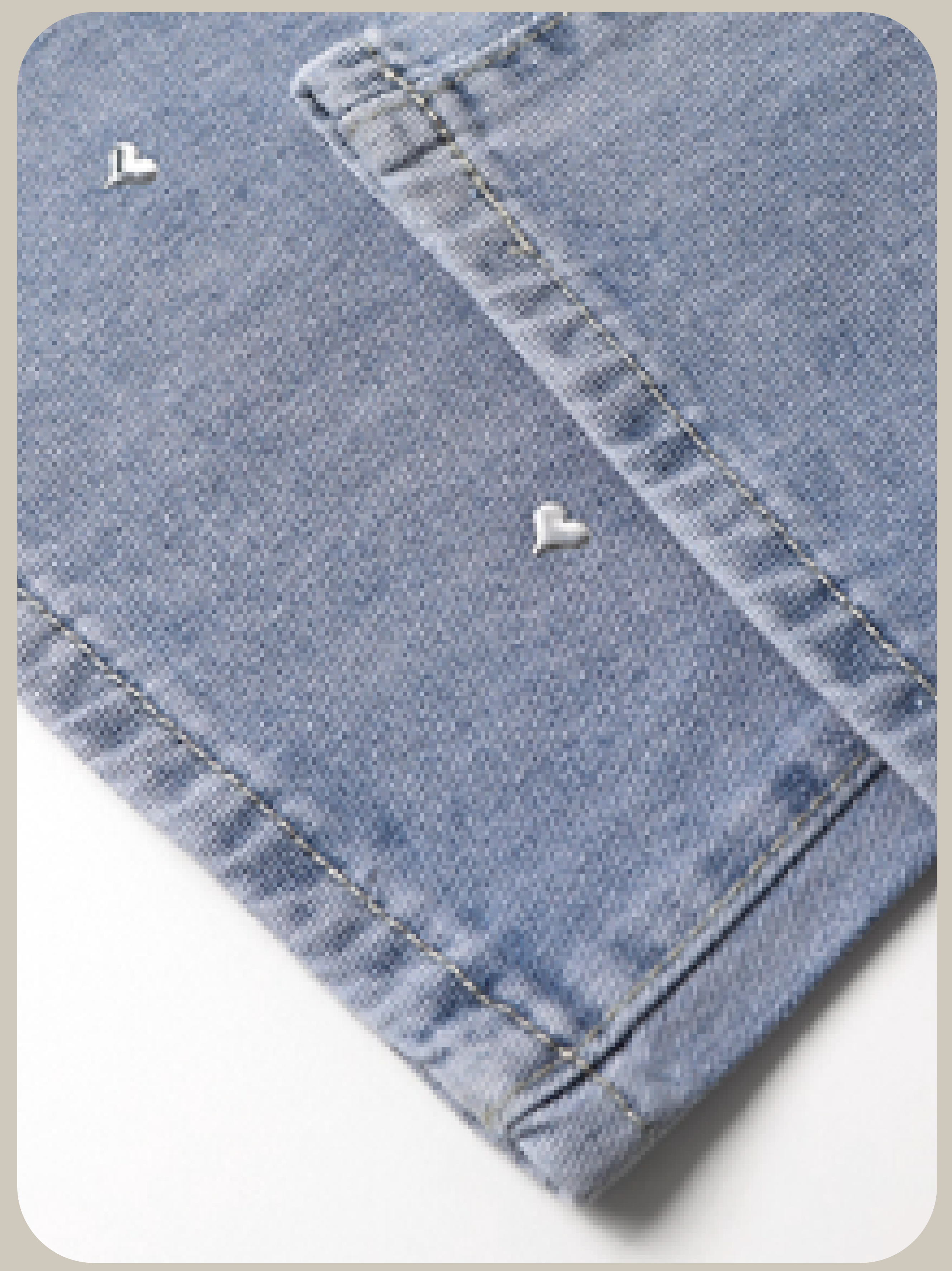 Heart Embroidery Denim Pants/ハート刺繍デニムパンツ