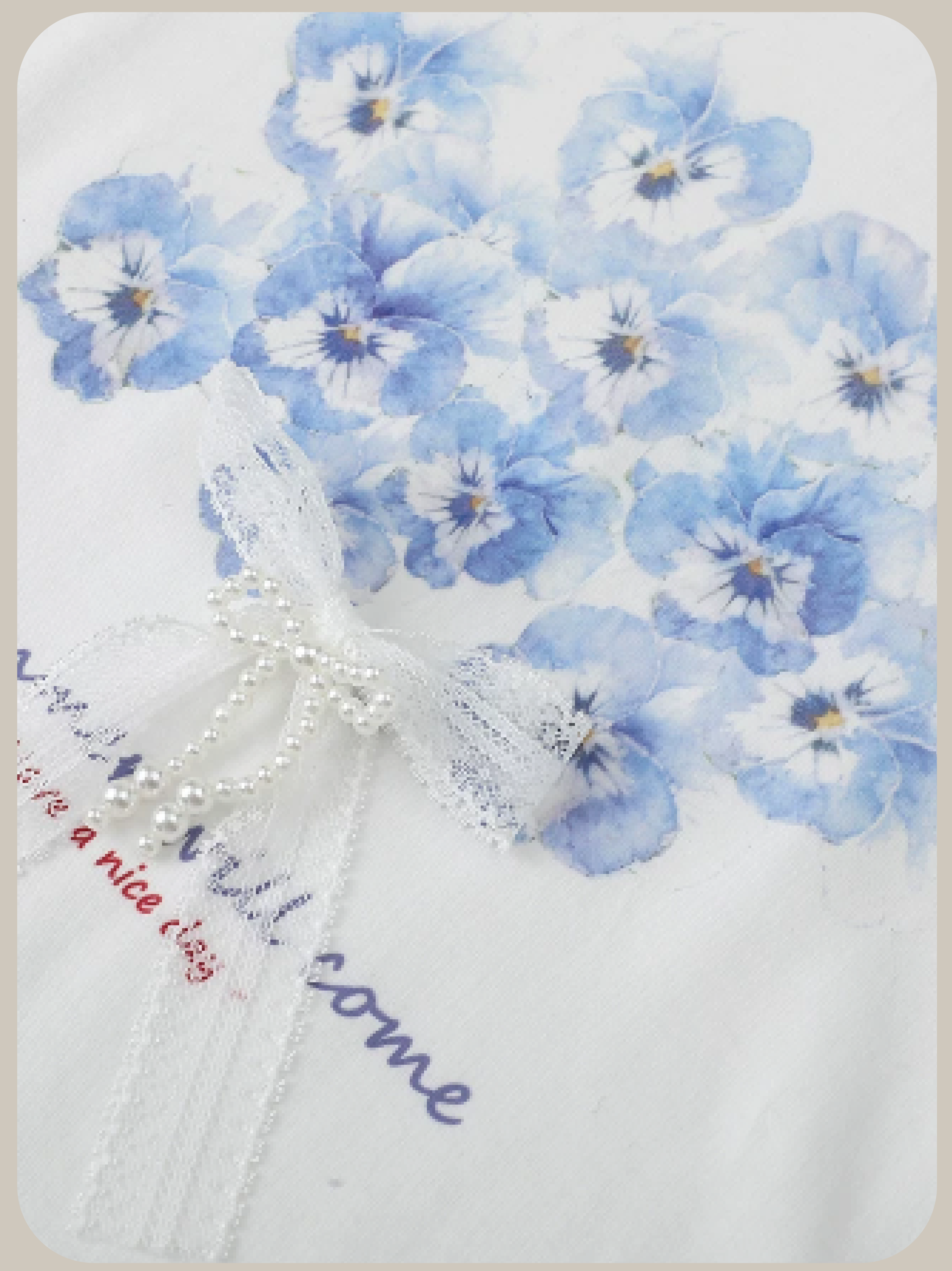 Garden Lace & Pearl T/ガーデンレース＆パールT