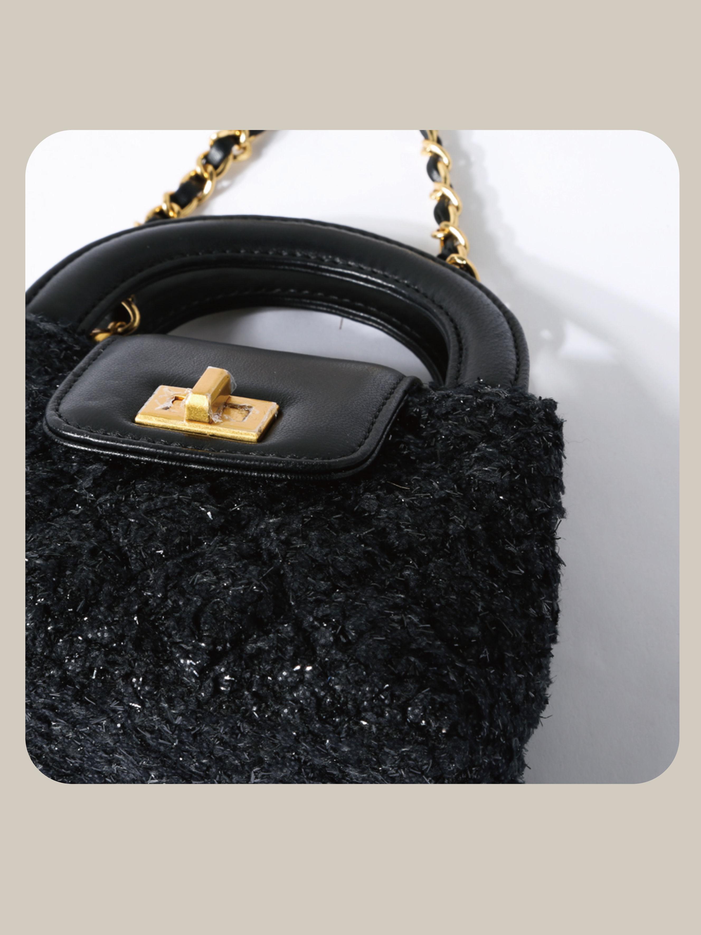Handle Chain Mini Bag ハンドルチェーンミニバッグ