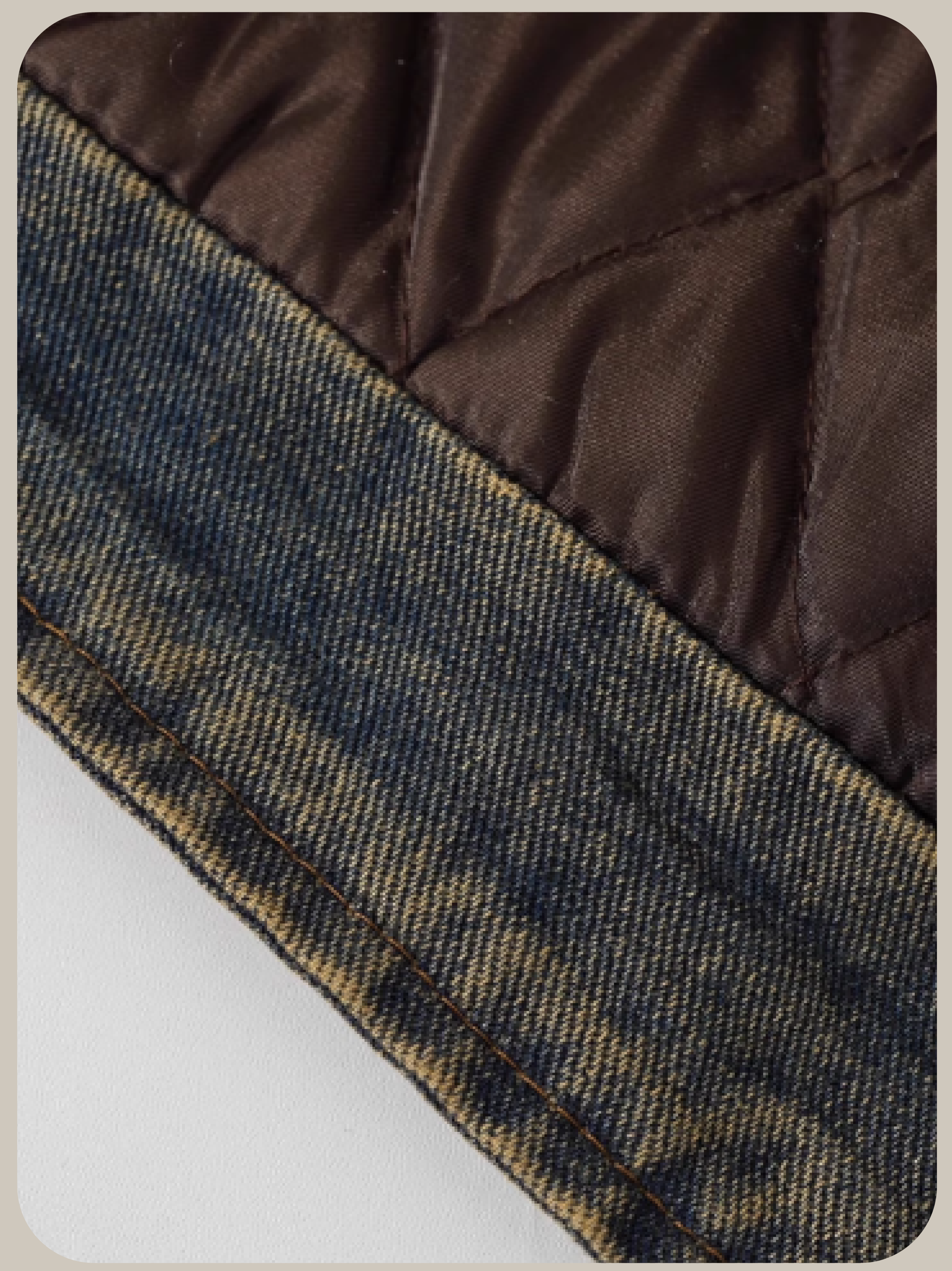 Big Fluffy Collar Denim Down Jacket/ビッグカラーデニムダウンジャケット