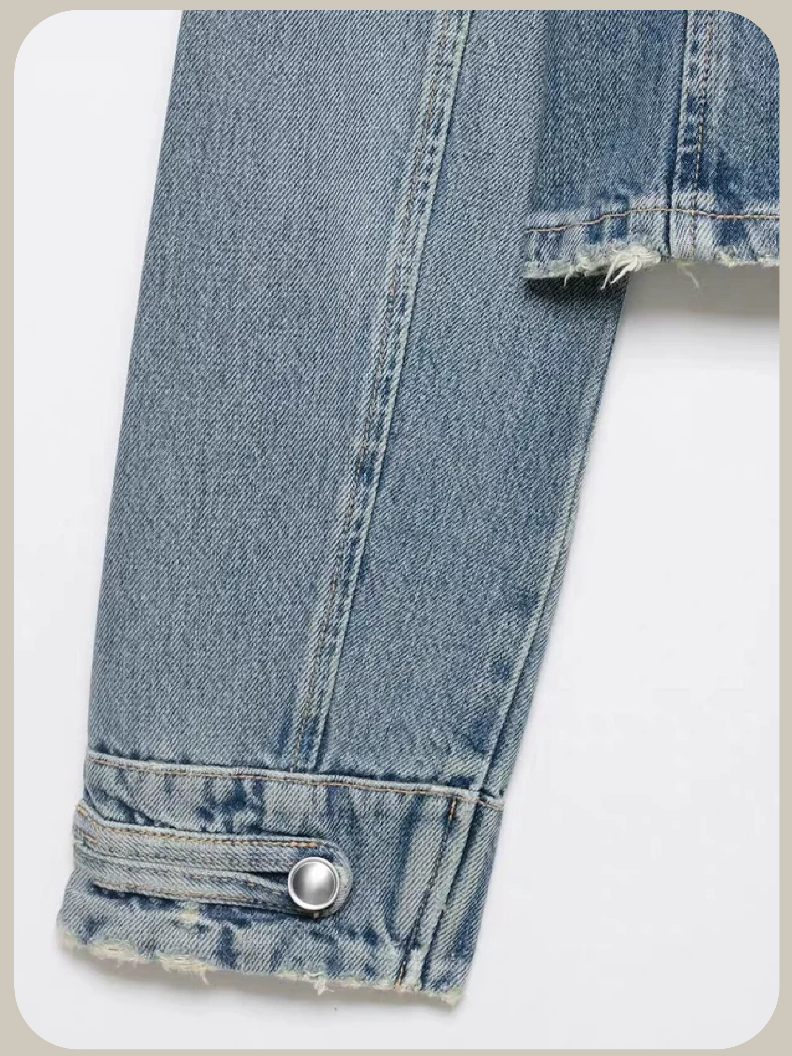 Cropped Rivet Denim Jacket With Short Pants/クロップドリベットデニムジャケットショートパンツ