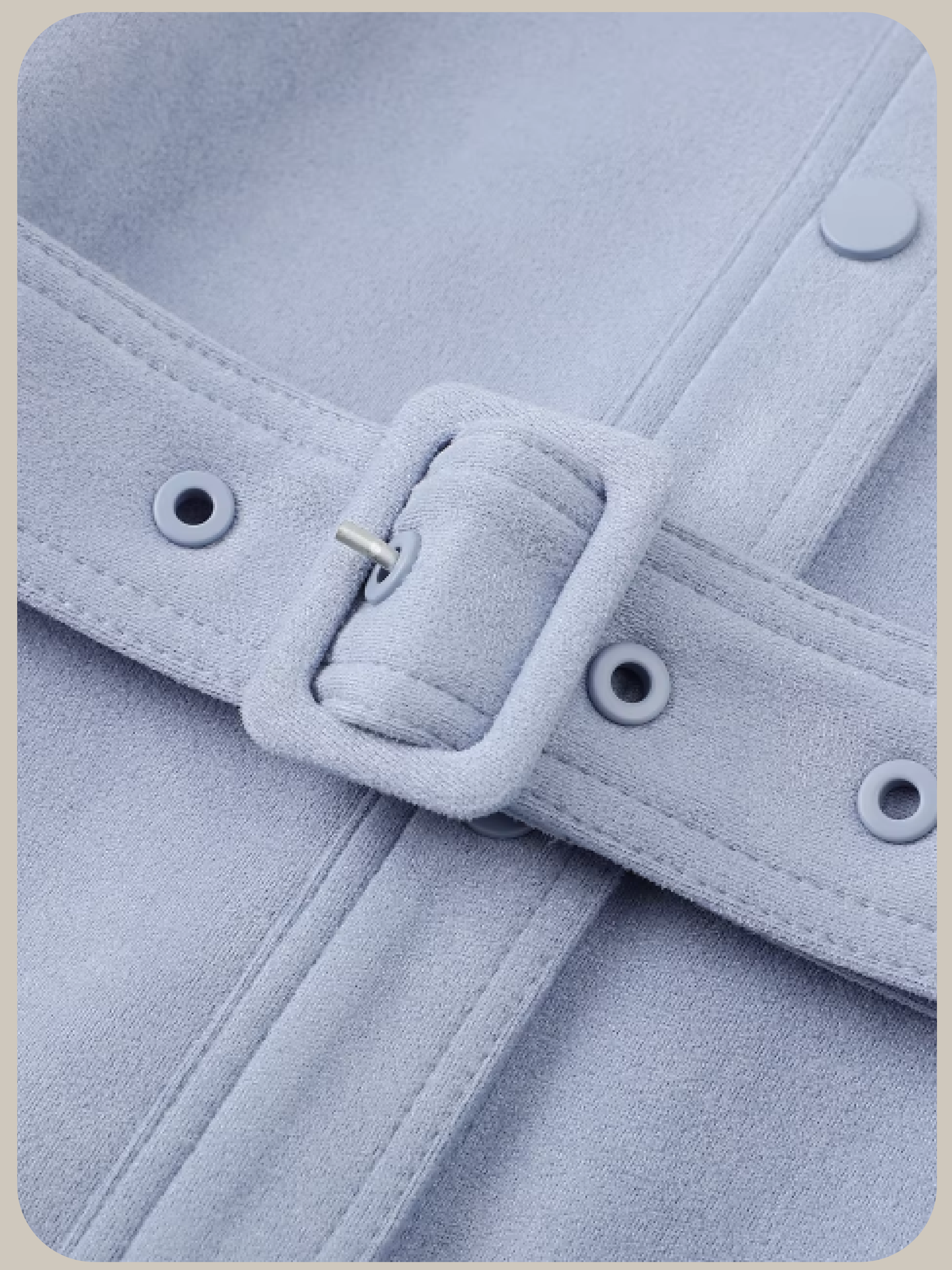 Fog Blue Waisted Jacket/フォグブルーウエストジャケット