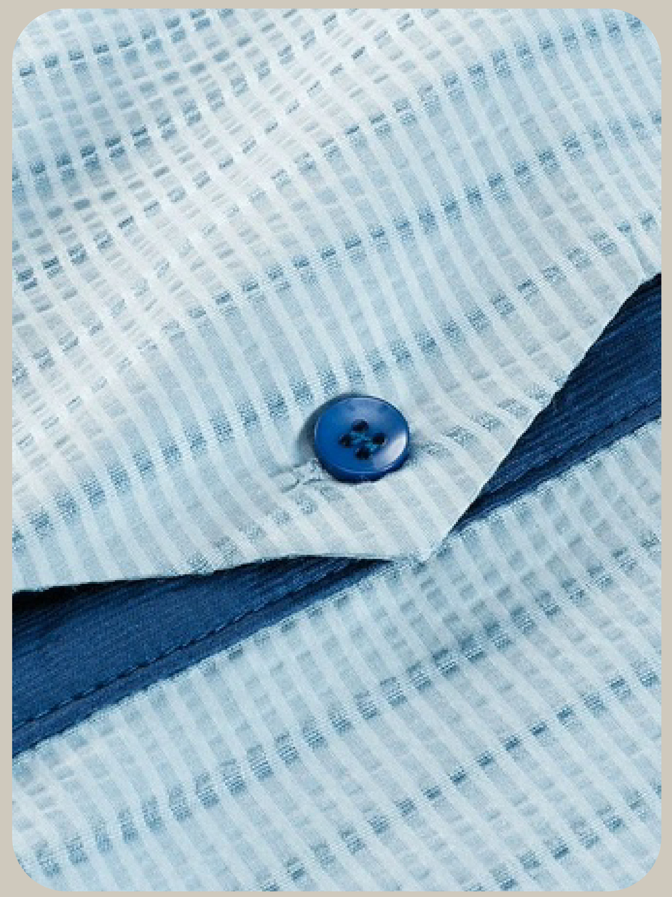 Wave Design Stripe Shirt/ウェーブデザインストライプシャツ