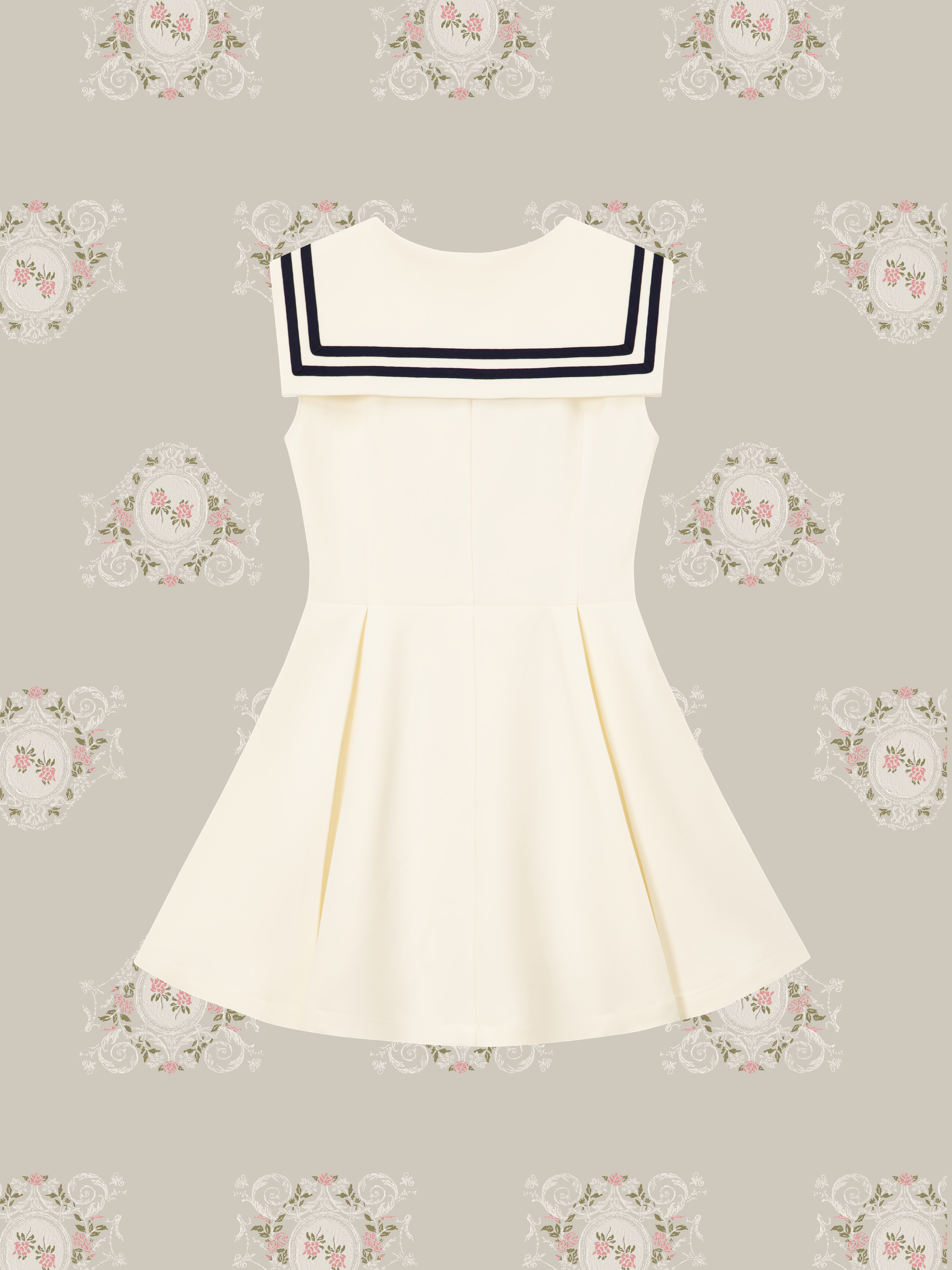 予約商品・Sailor Collar Waisted One Piece/セーラーカラーウエストワンピース