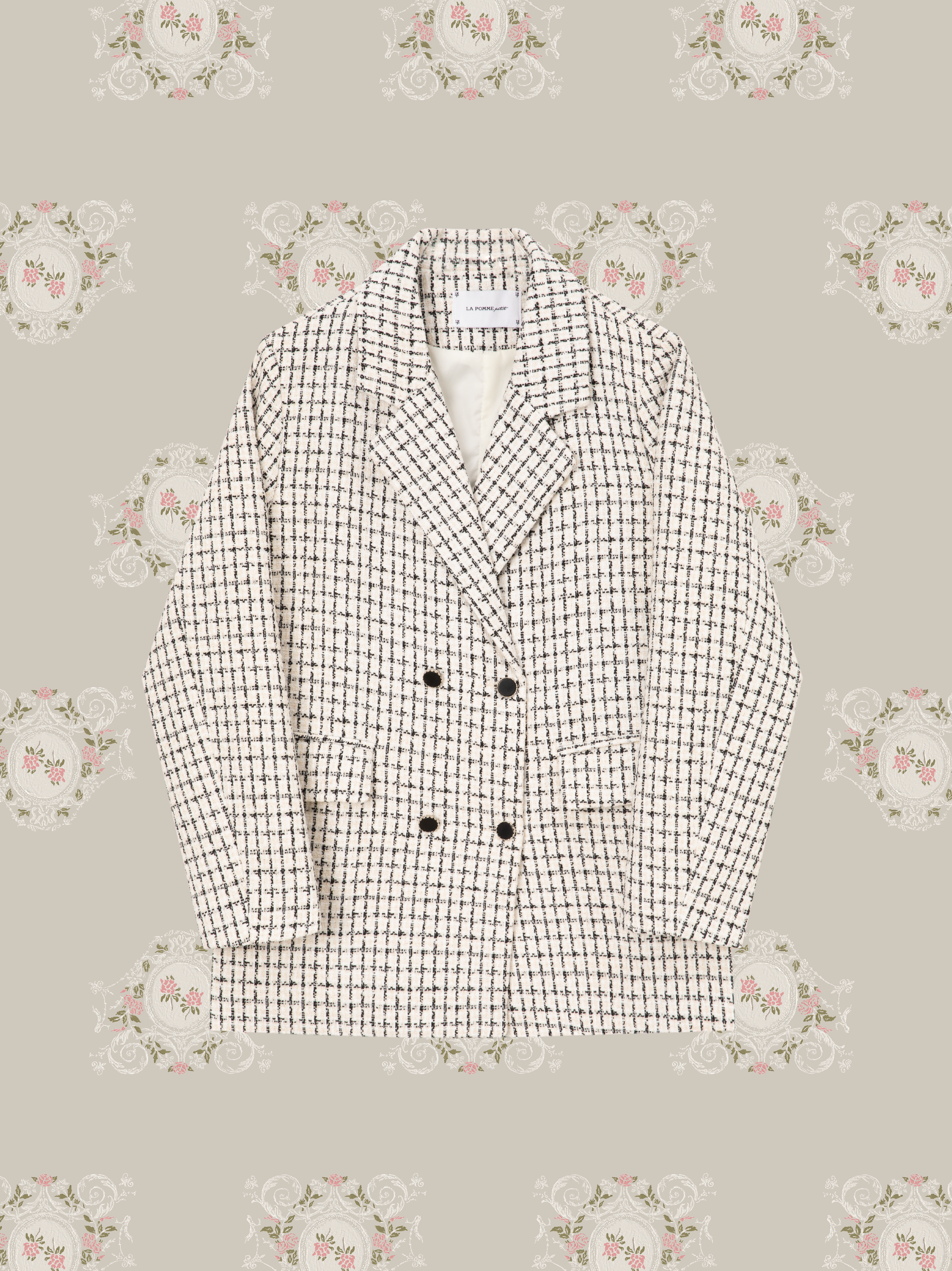 Elegant Style Check Jacket/エレガントスタイルチェックジャケット