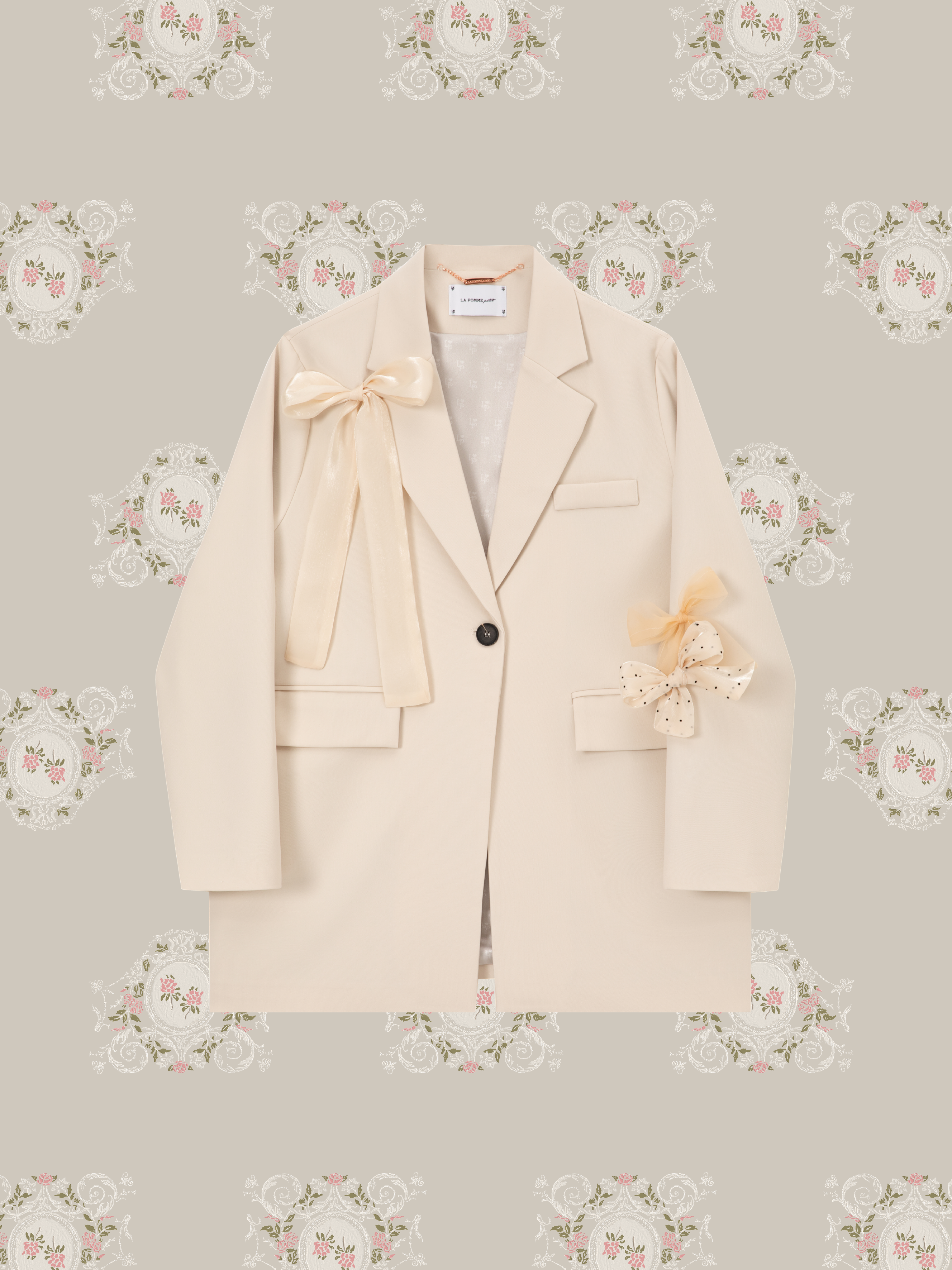 ・予約商品・Luxe Bow Accent Jacket/リュクスリボンアクセントジャケット