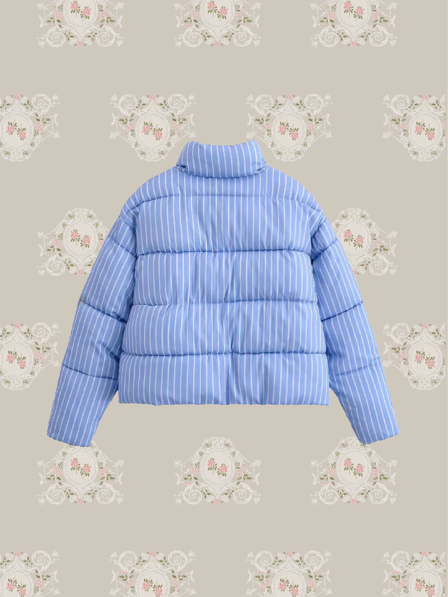 Blue Stripe Down Jacket/ブルーストライプダウンジャケット