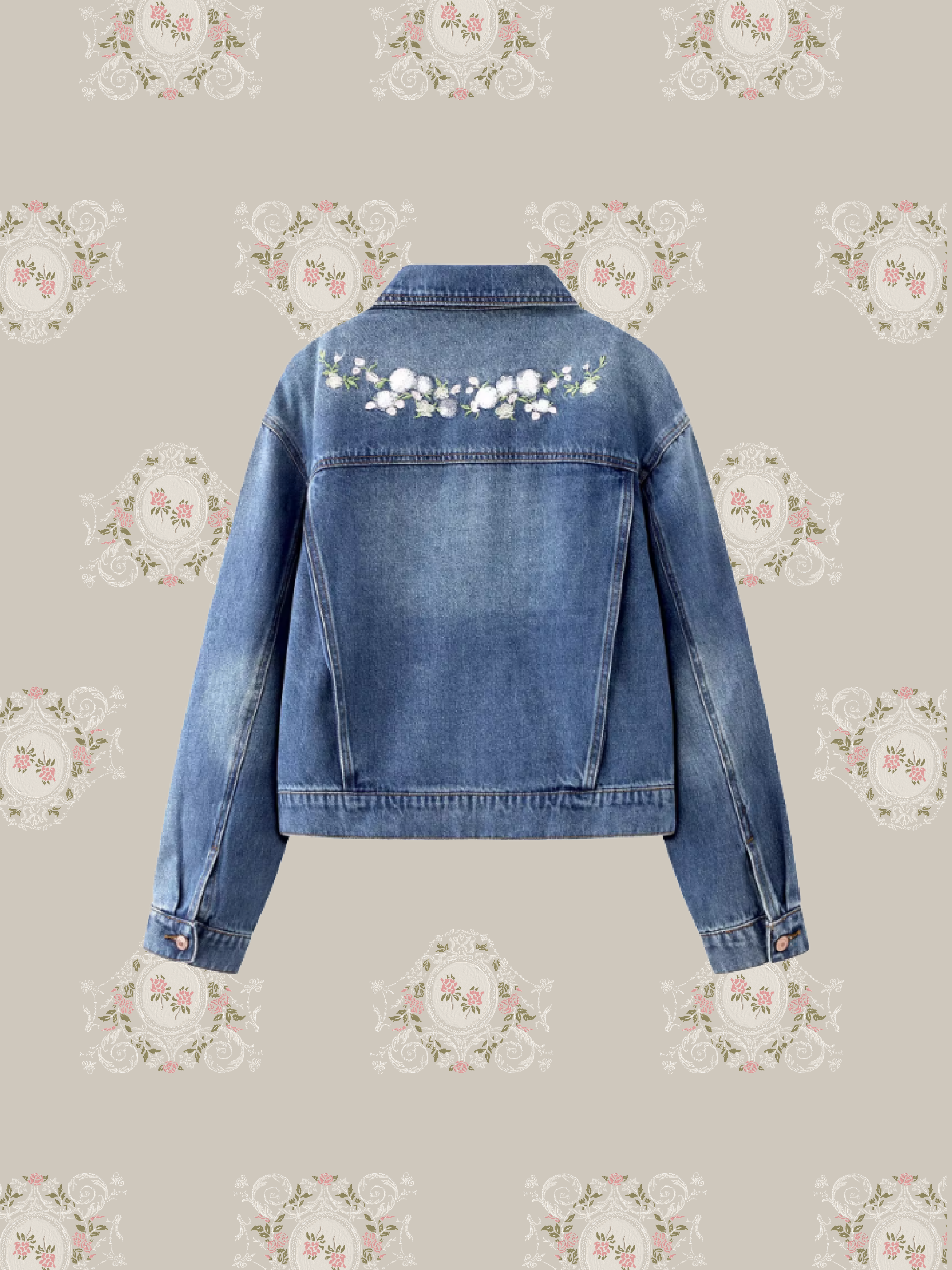 Embroidery Denim Jacket/刺繍デニムジャケット