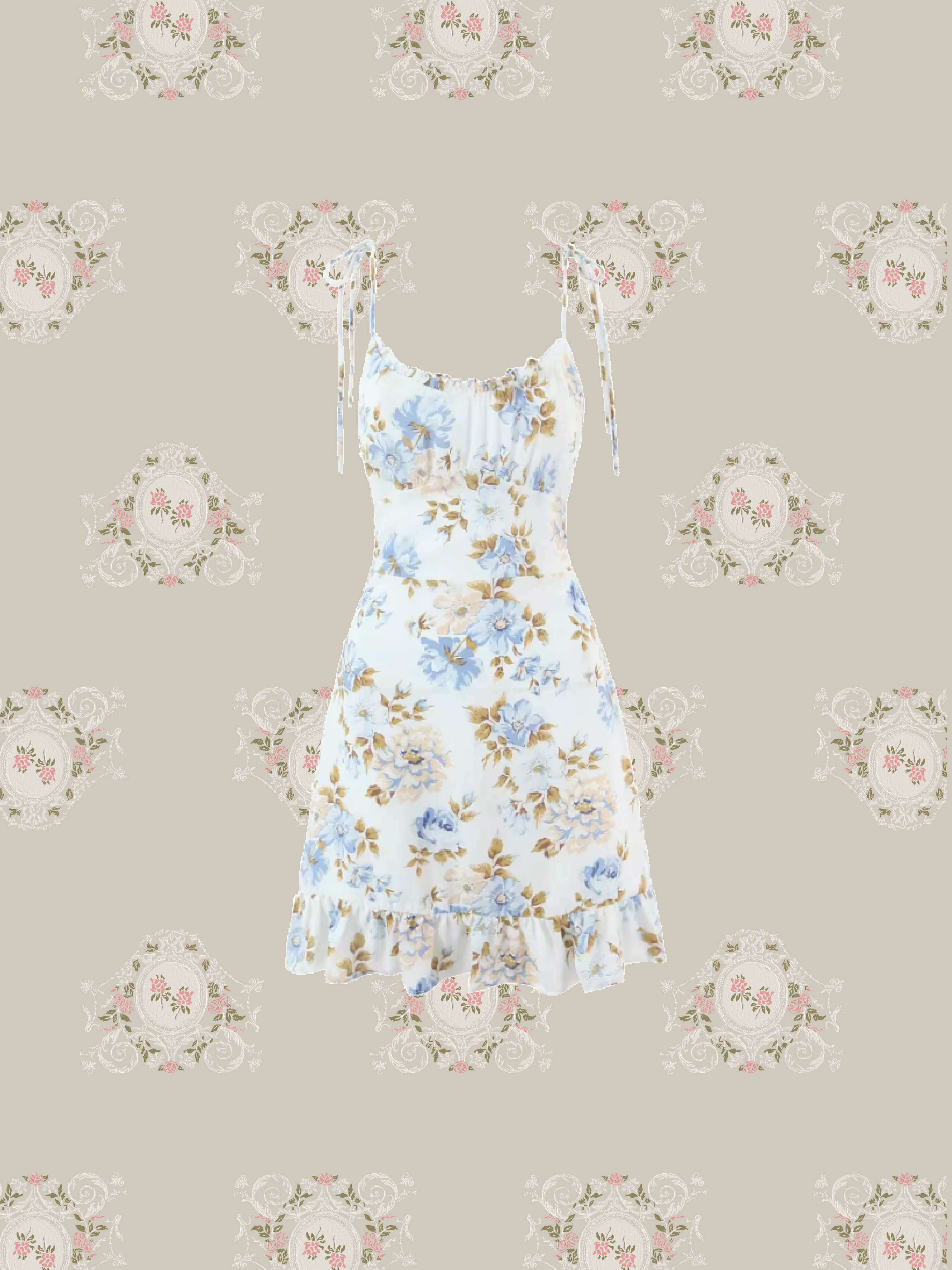 Romantic Floral Cami Dress/ロマンティック花柄キャミドレス