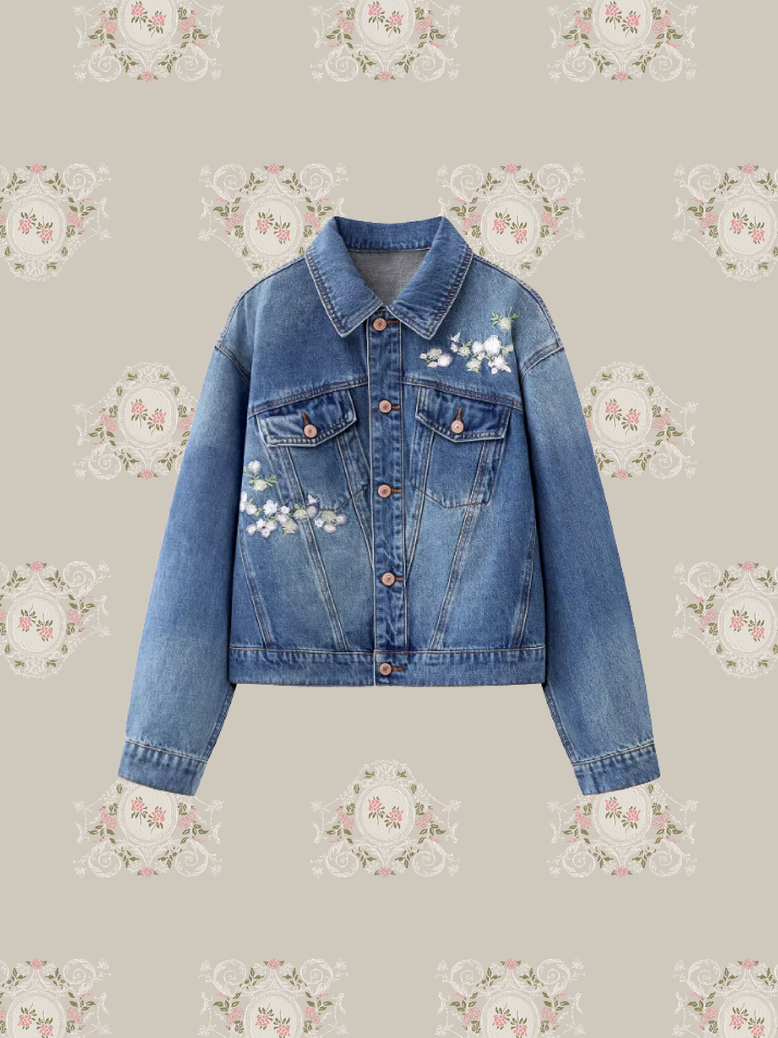 Embroidery Denim Jacket/刺繍デニムジャケット