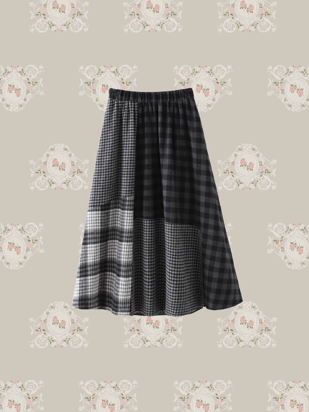 Vintage Check Mix Skirt/ヴィンテージチェックミックススカート
