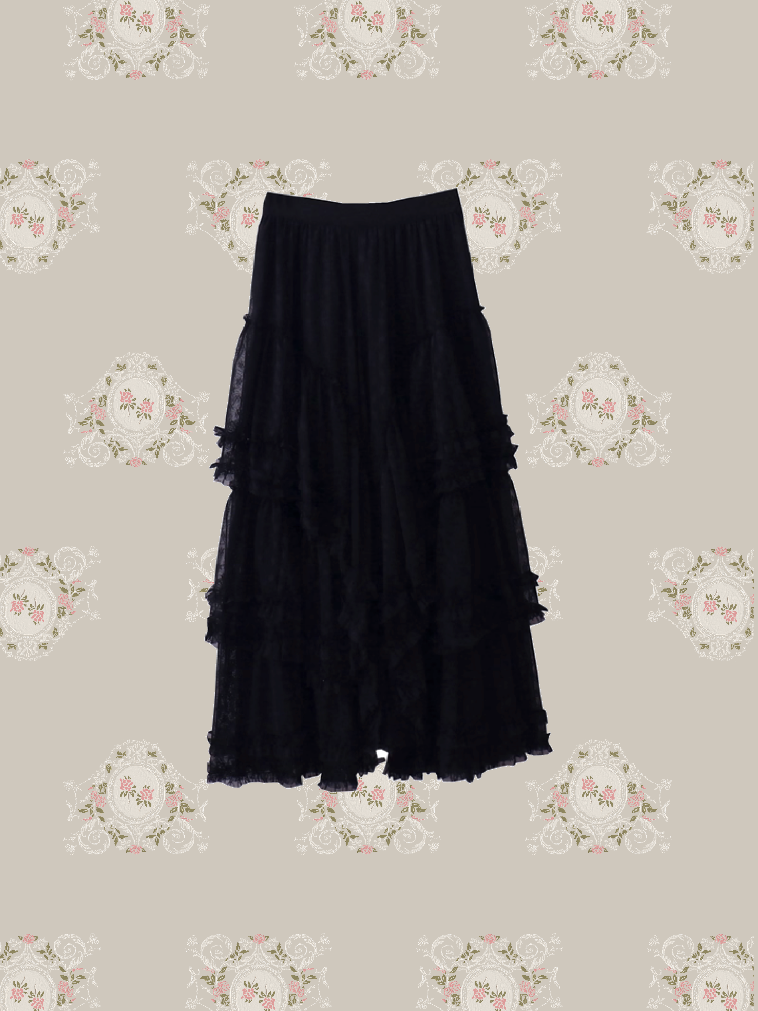 Lace Volume Long Skirt/レースボリュームロングスカート