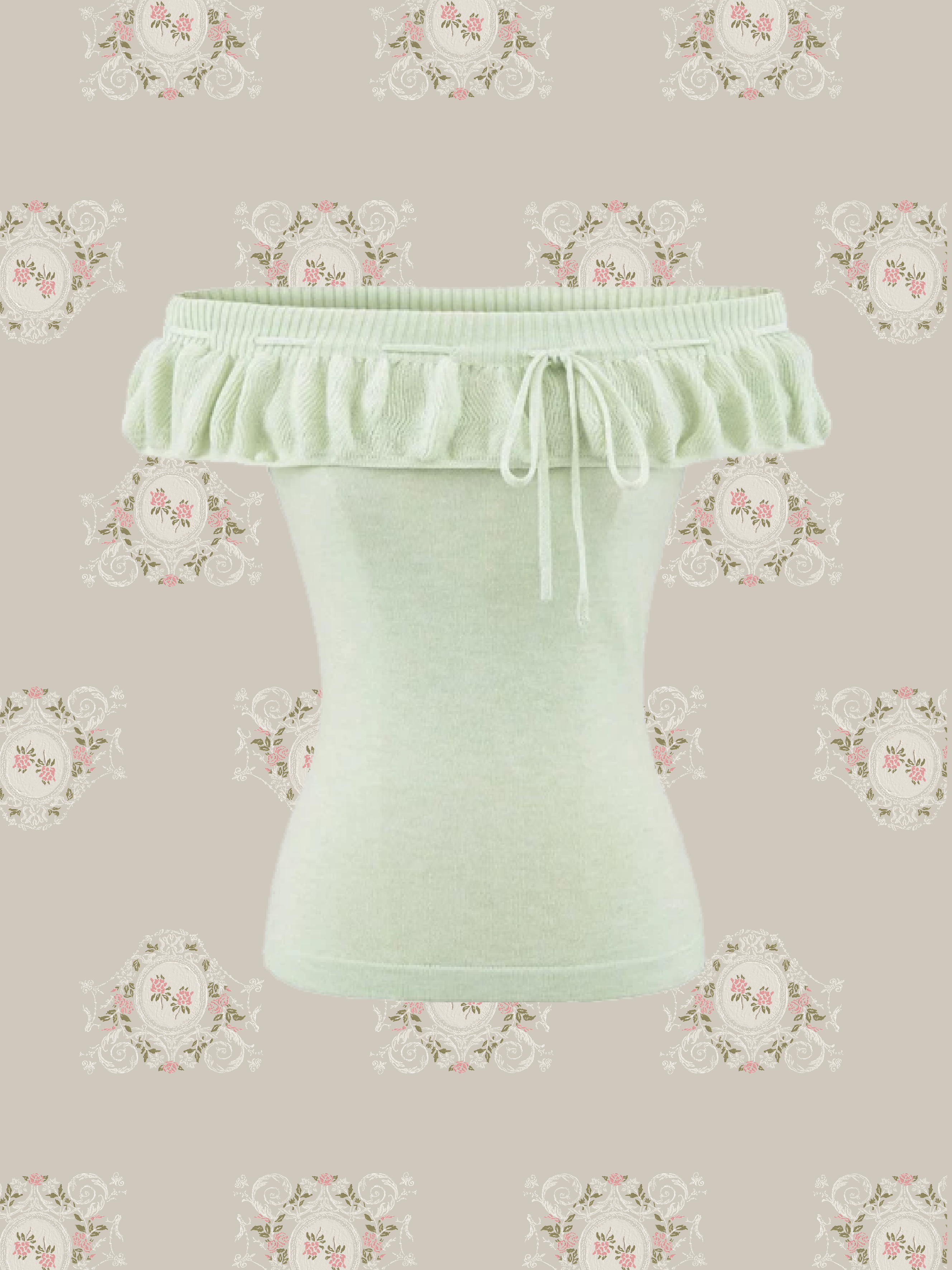 Ballet Ruffle Off-Shoulder Top/バレエラッフルオフショルダートップス