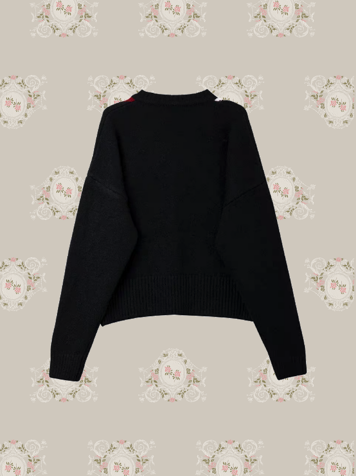 Colored Argyle Bow Cardigan/カラーアーガイル柄ボウタイ付きカーディガン