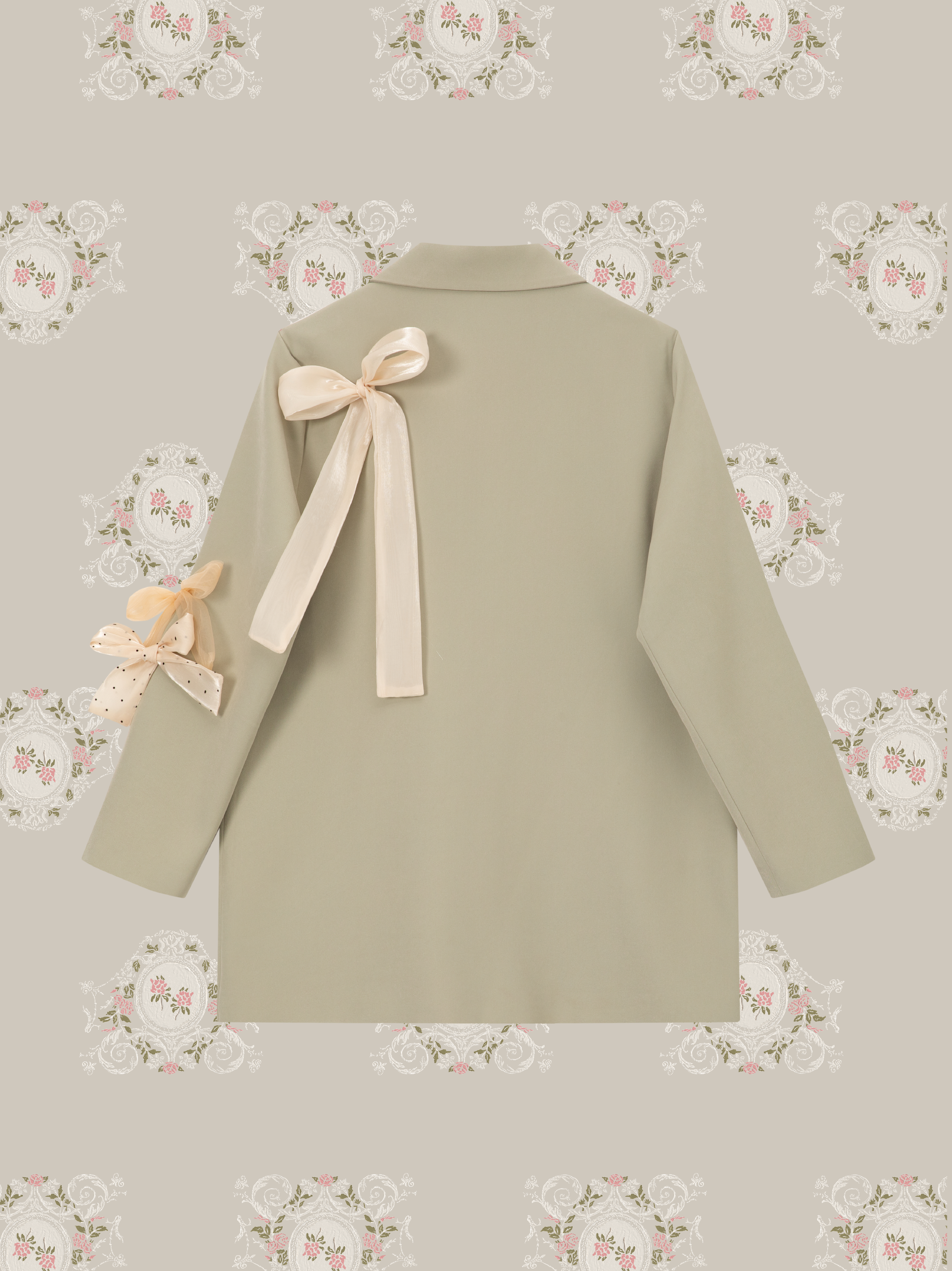 ・予約商品・Luxe Bow Accent Jacket/リュクスリボンアクセントジャケット