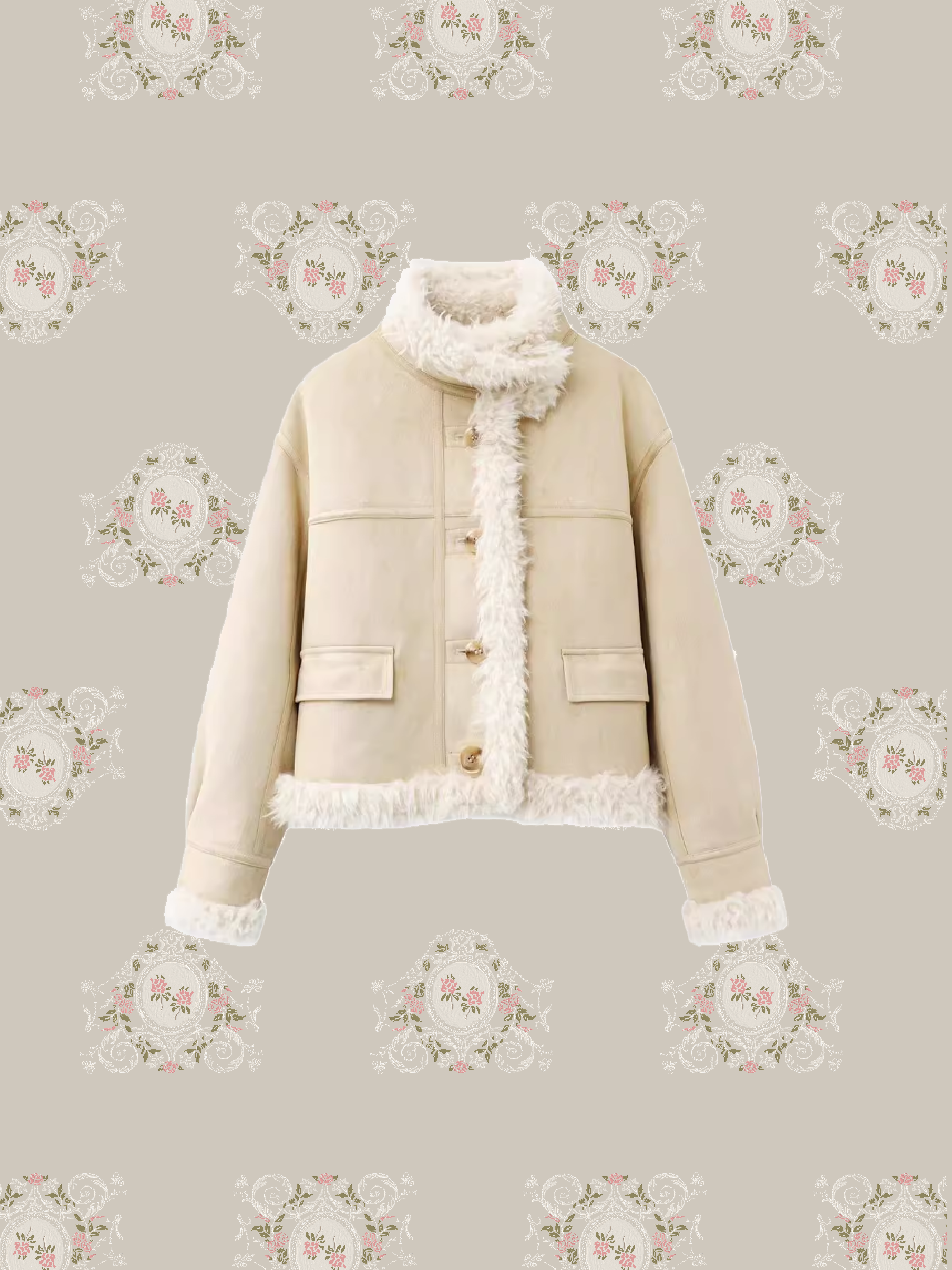 Two Way Faux Fur Coat/ツーウェイフェイクファーコート