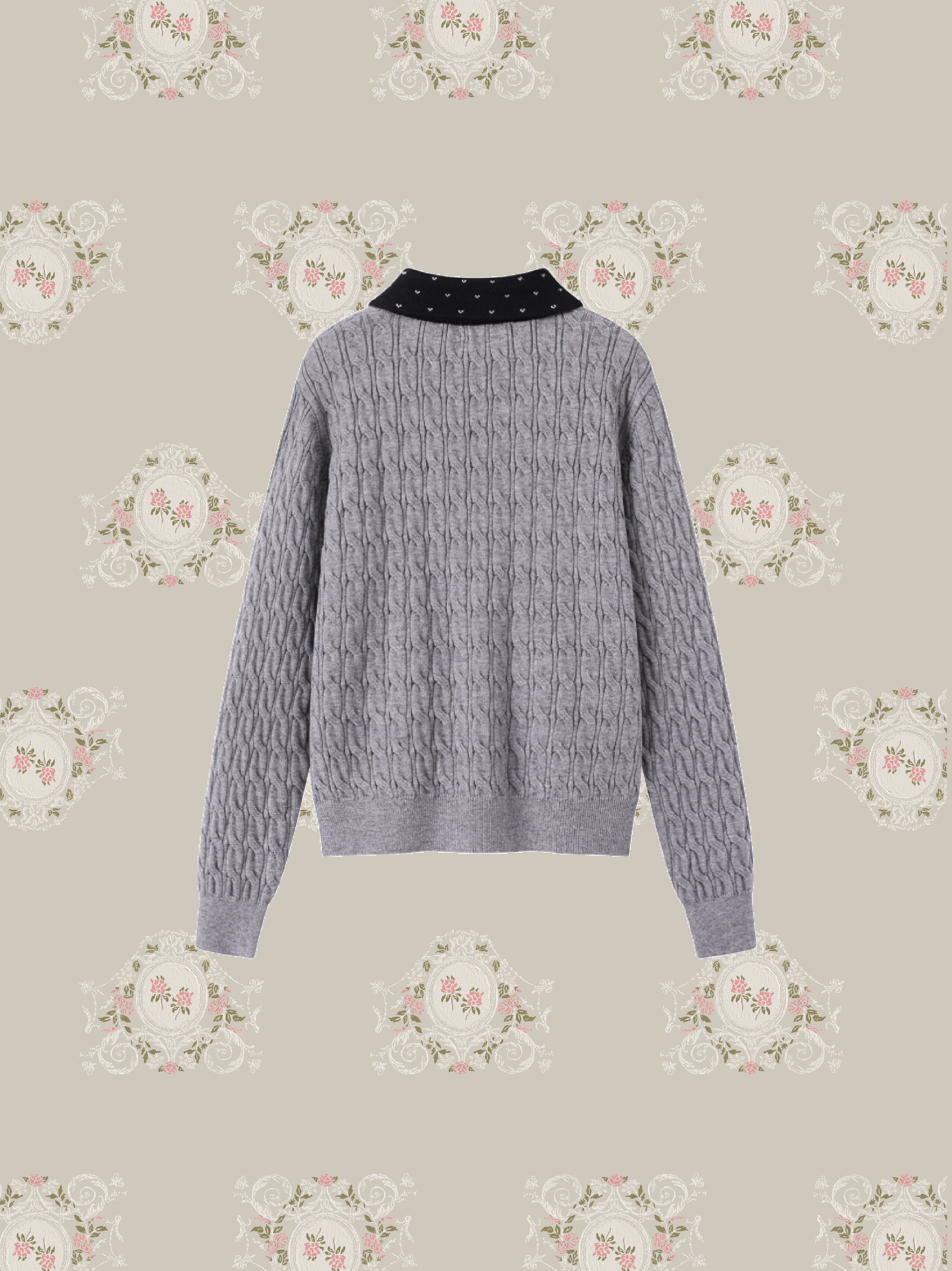 Detail Lace Ribbon Cardigan/ディーテルレースリボンカーディガン