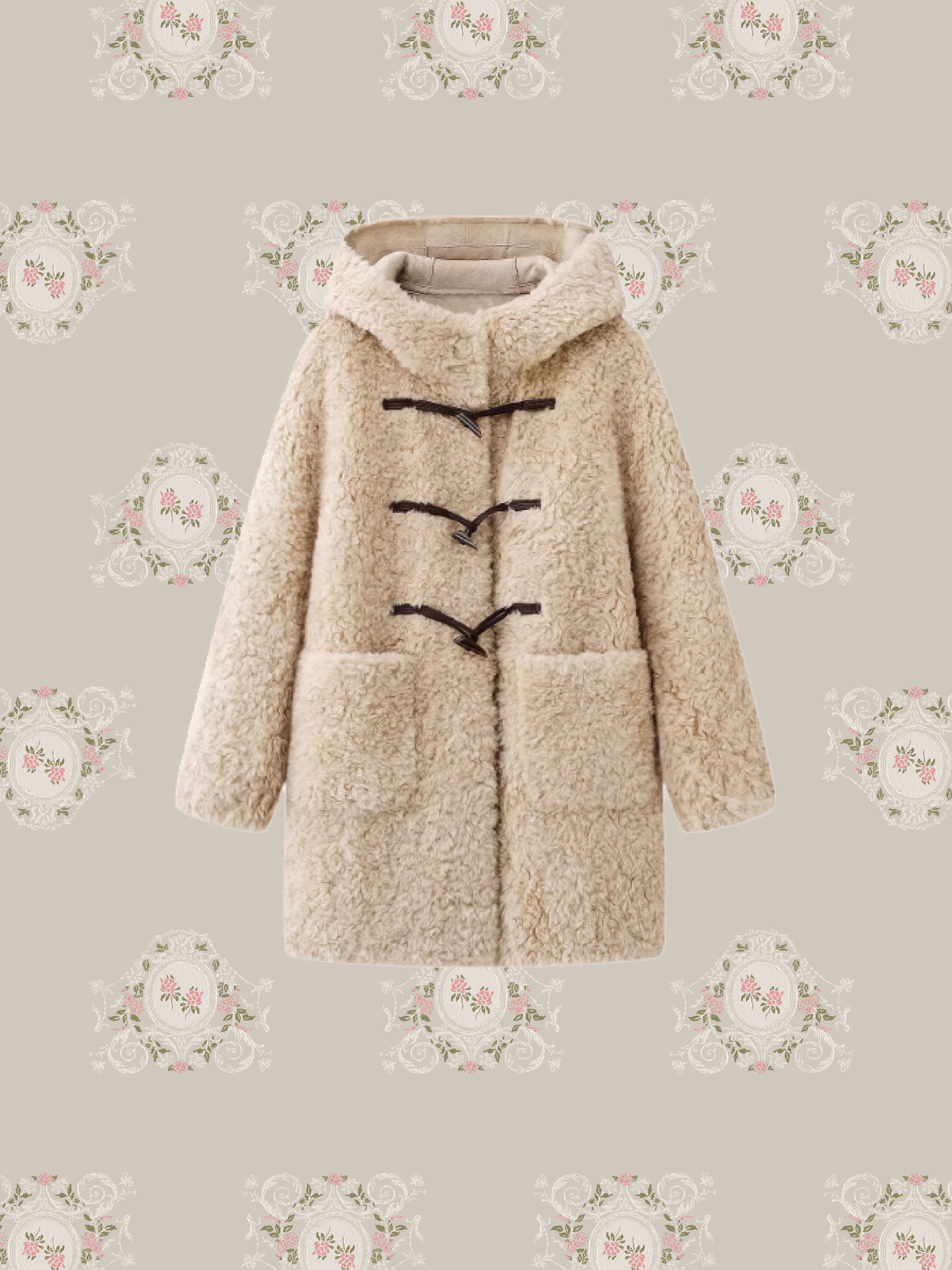 Cozy Faux Fur Long Coat/フェイクファーロングコート