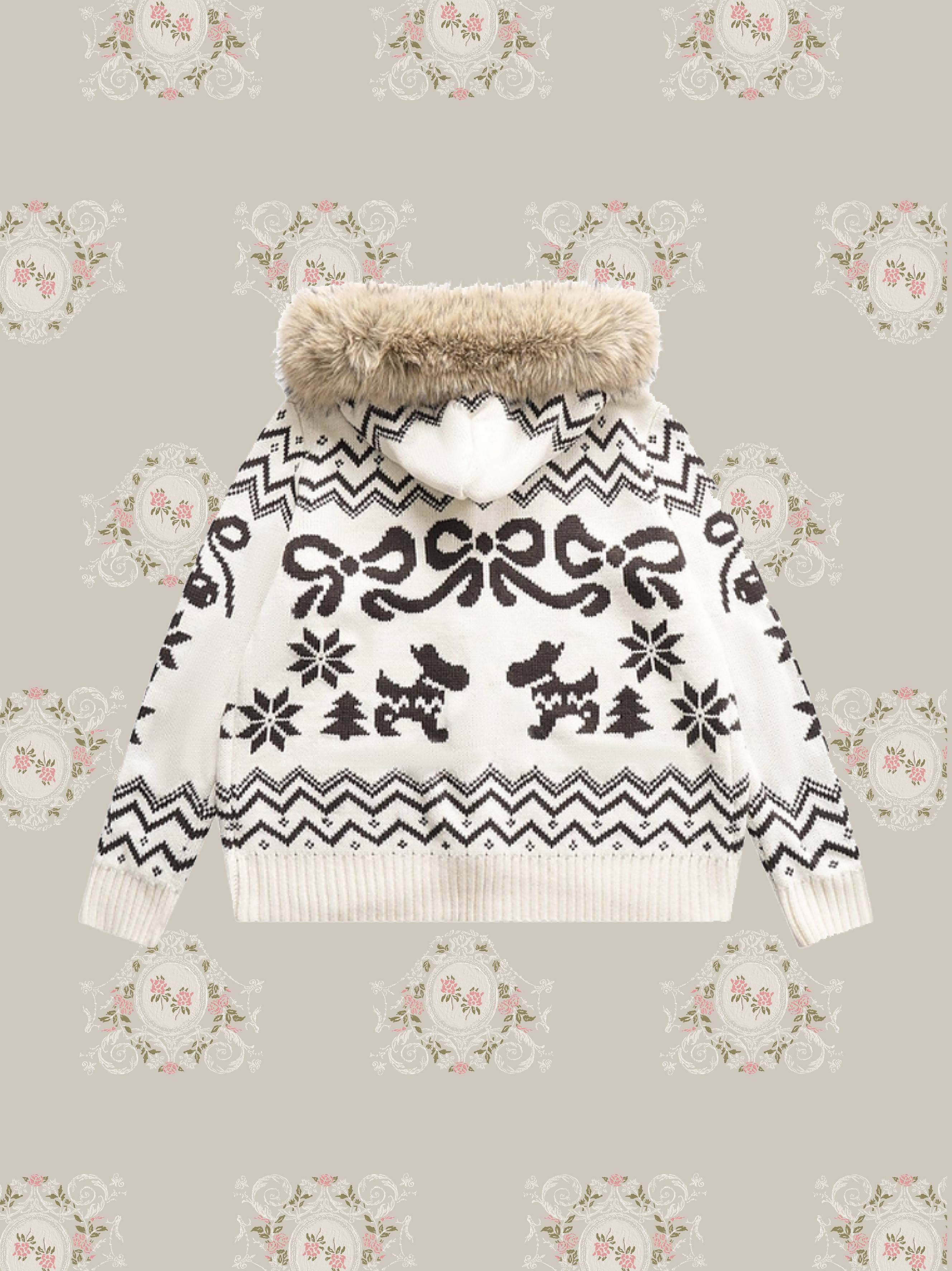 Fluffy Collar Cheerful Cardigan/ふわふわ襟カーディガン