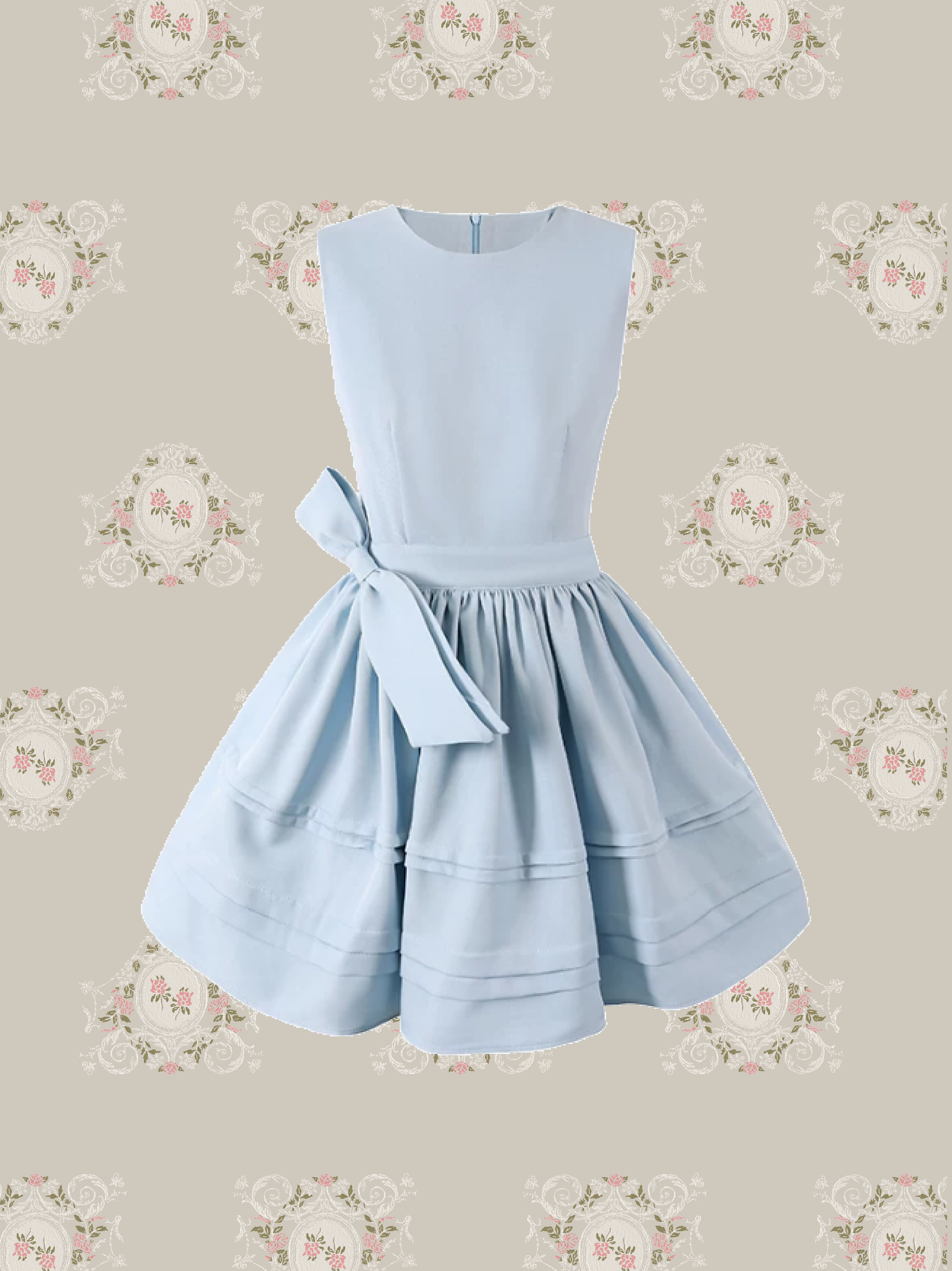 French Bow Volume Dress/フレンチボウボリュームドレス