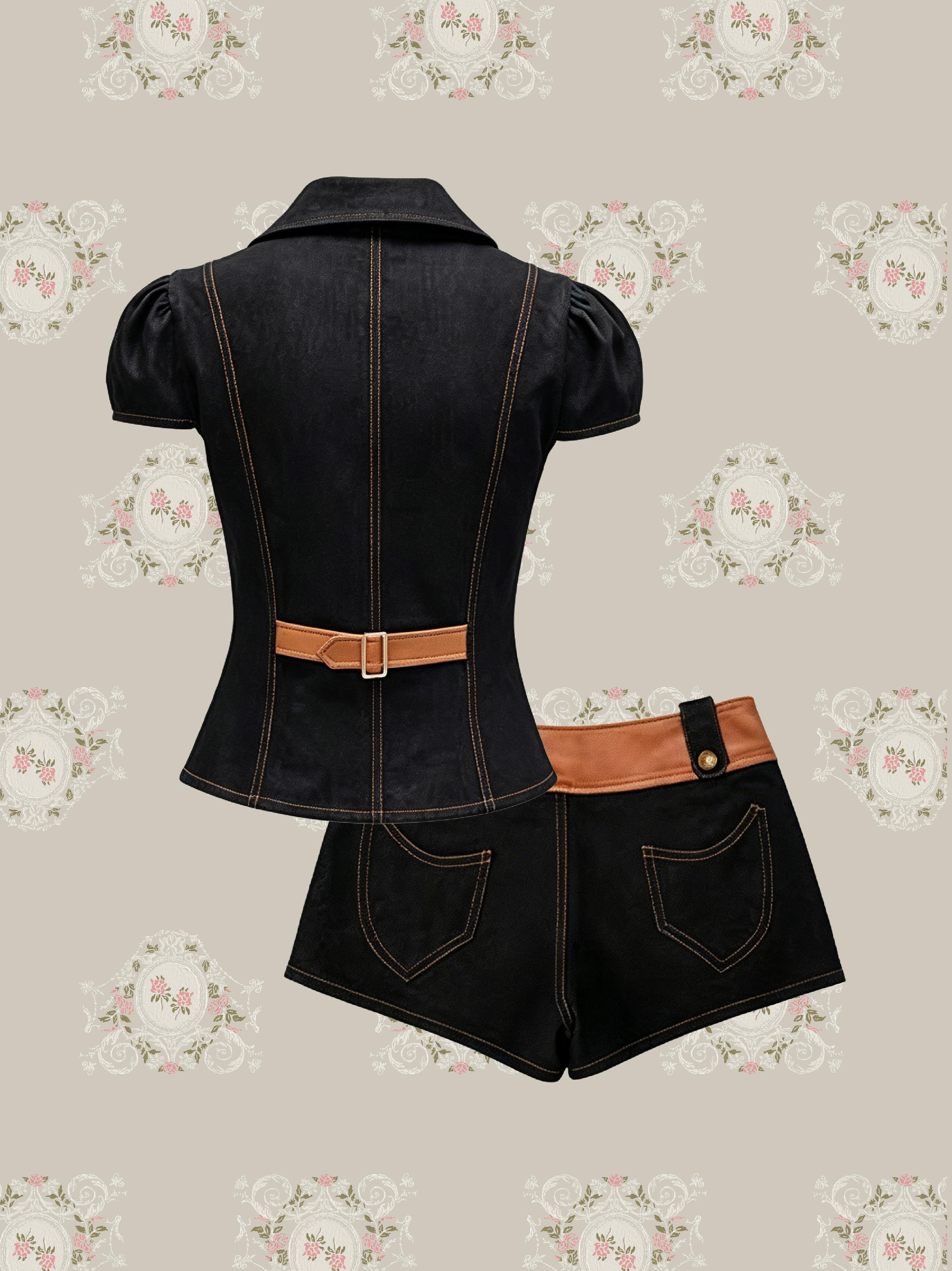 Double Breasted Denim Set Up/ダブルブレストデニムセットアップ