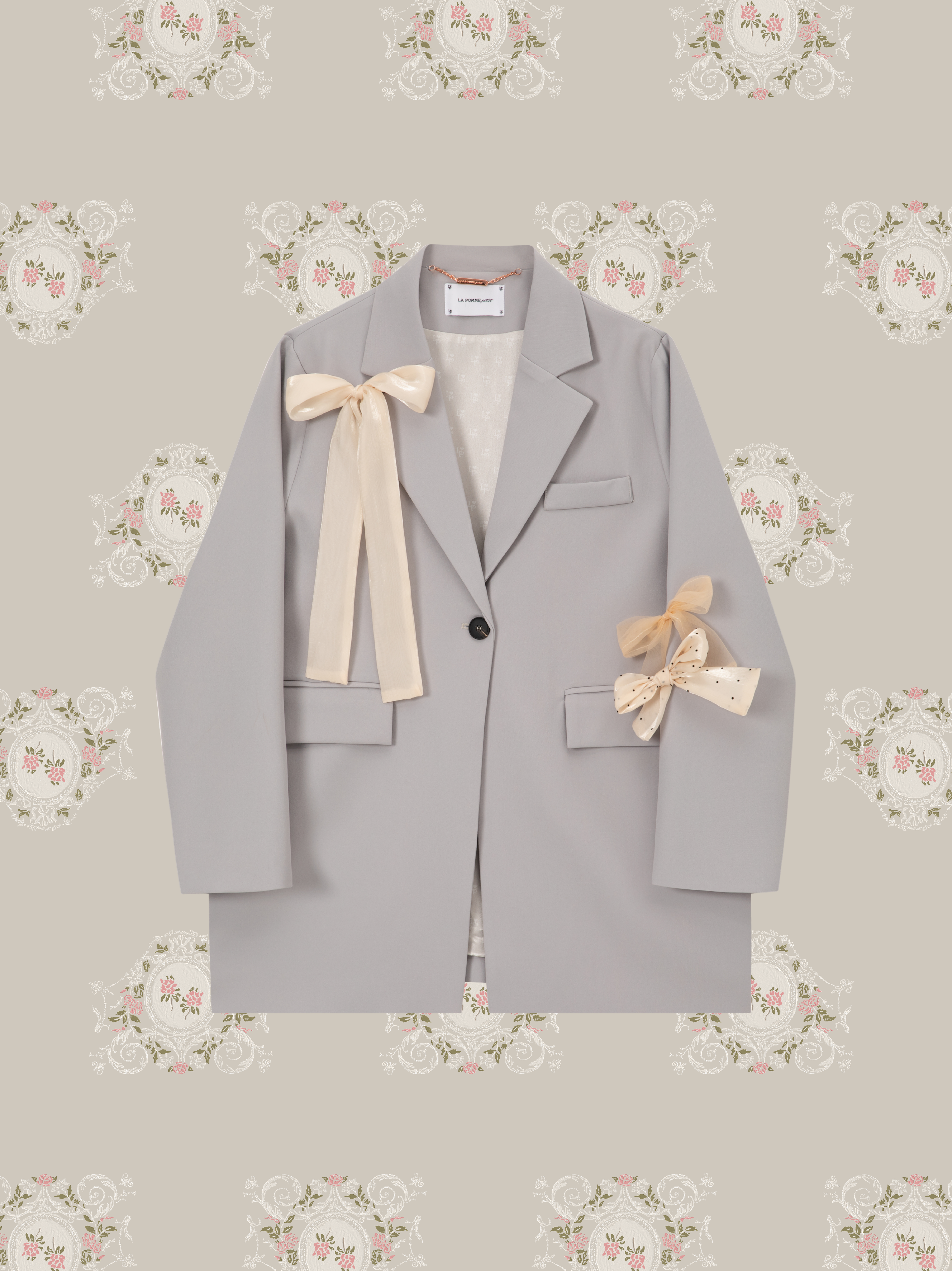 ・予約商品・Luxe Bow Accent Jacket/リュクスリボンアクセントジャケット