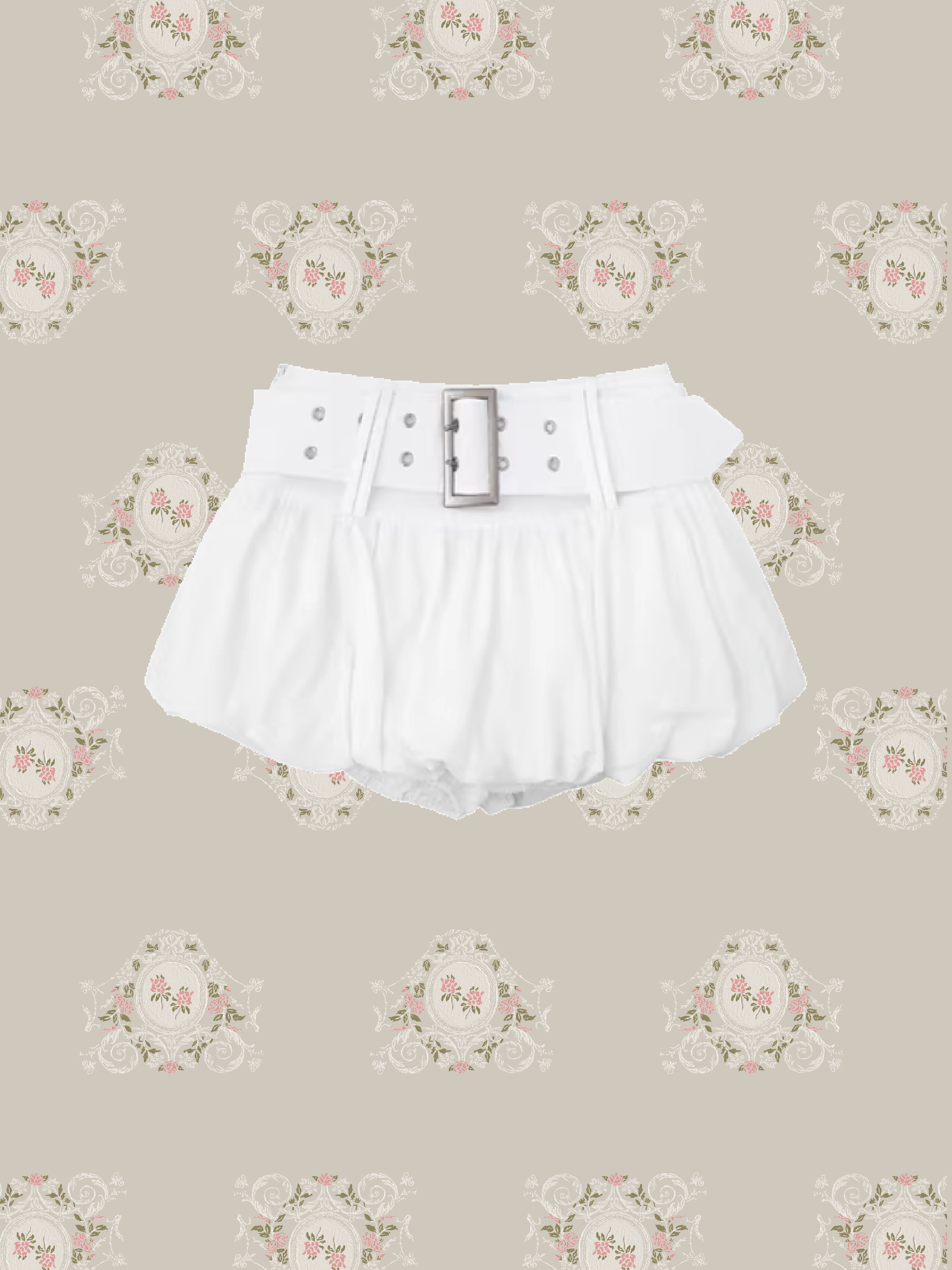 Petal Puff Mini Skirt/花びらパフミニスカート