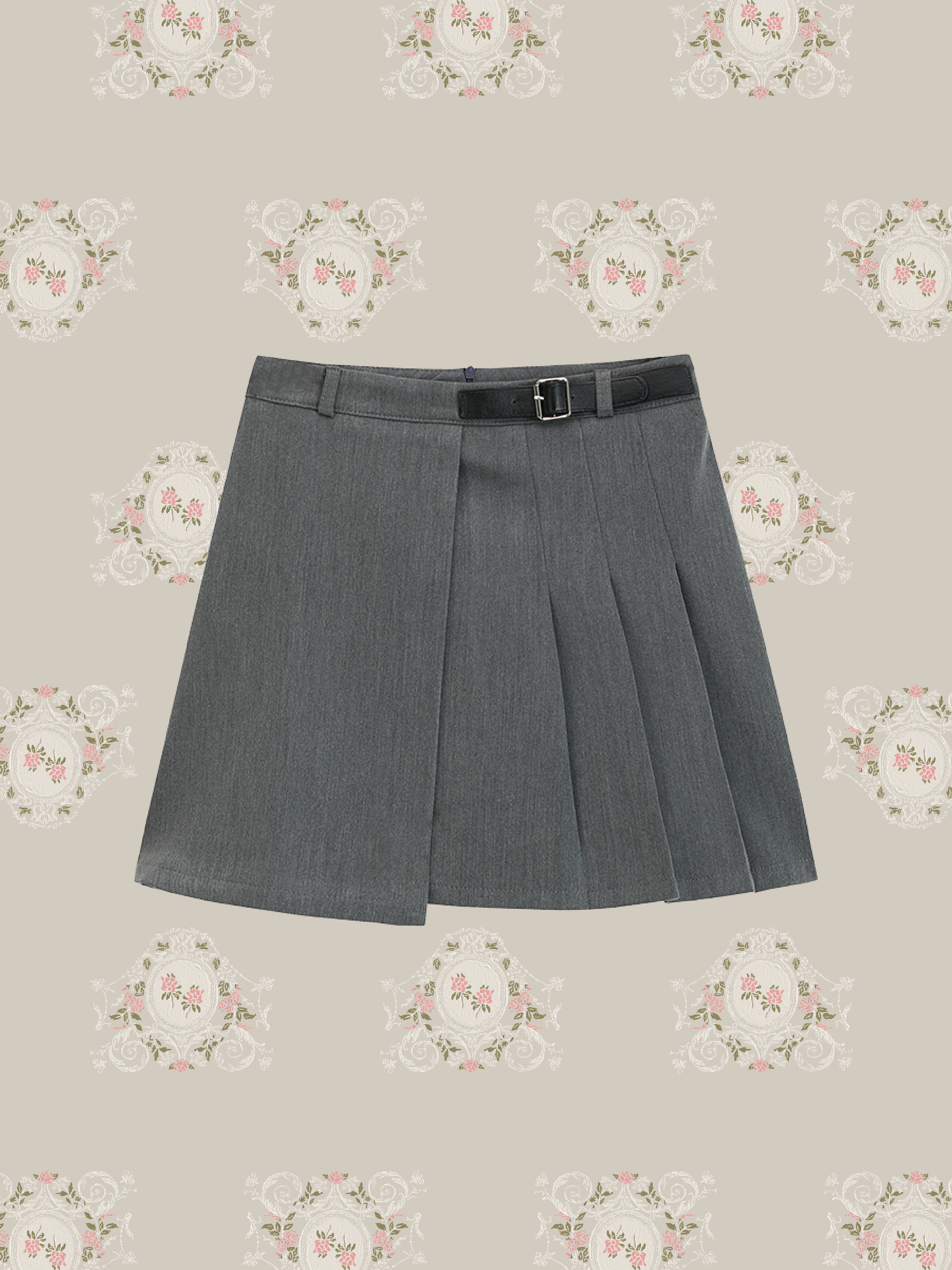 Irregular Pleated Skirt