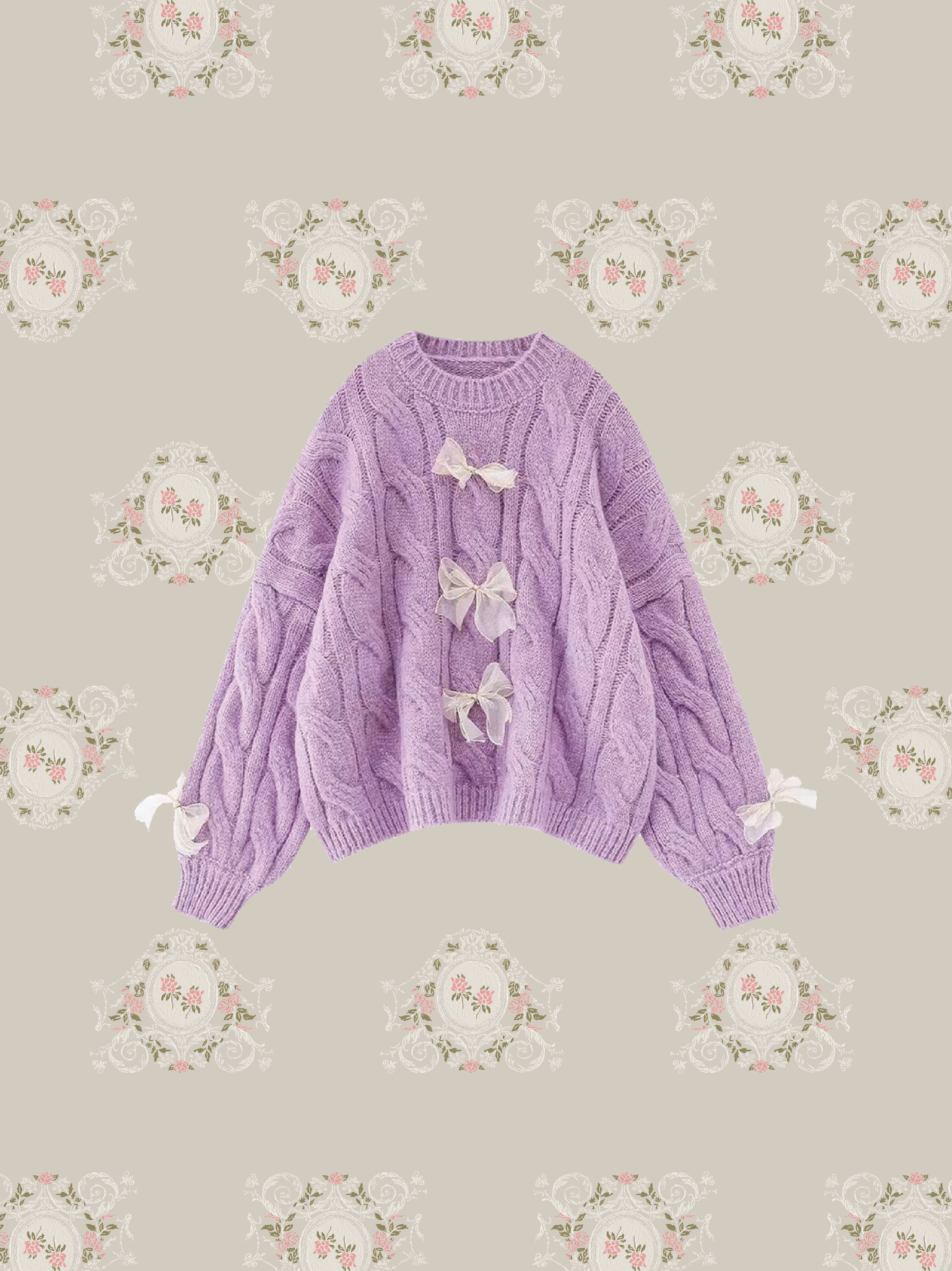 Lace Ribbon Sweater