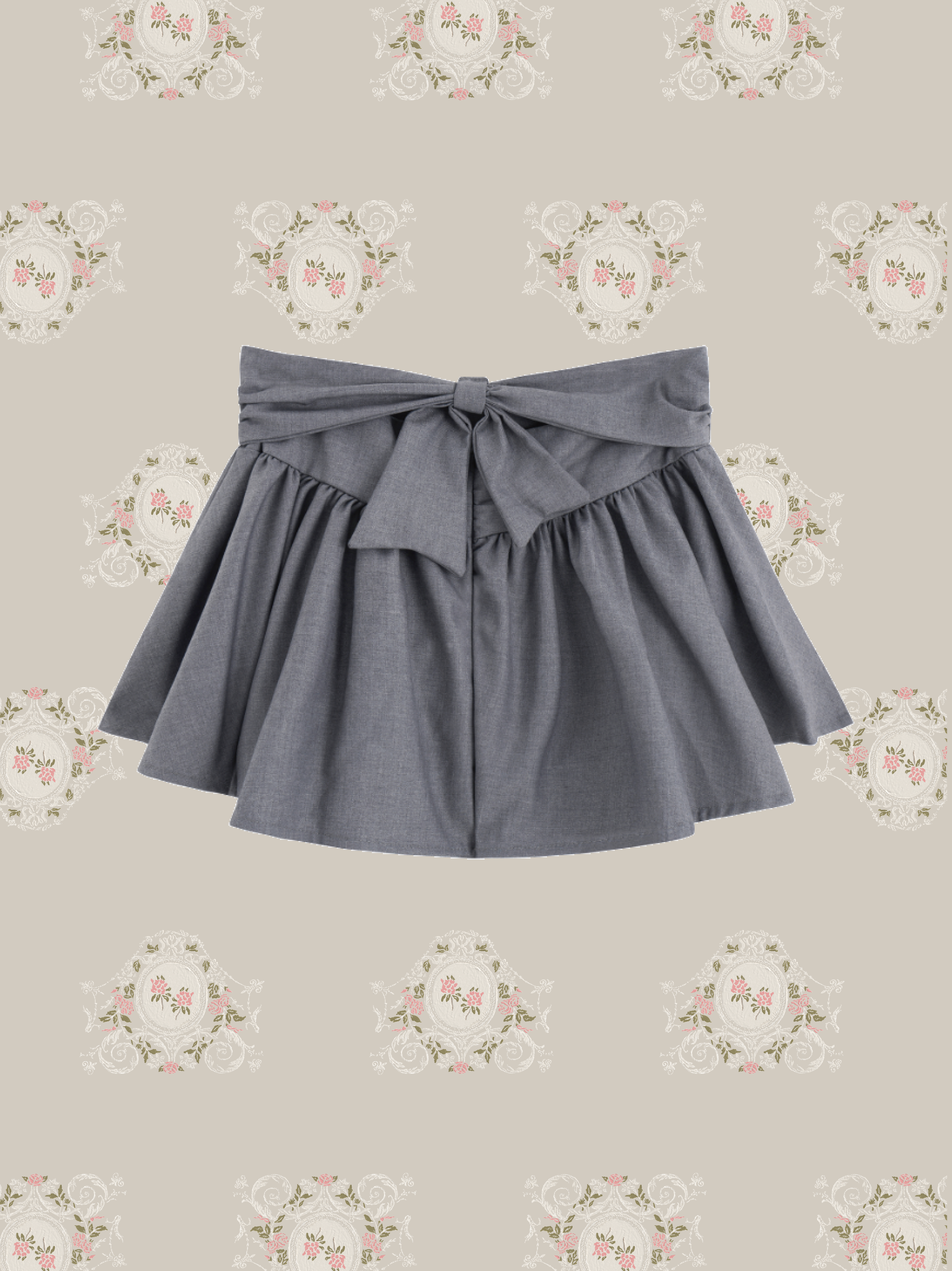 Waisted Ribbon Mini Skirt   ウエストリボンミニスカート