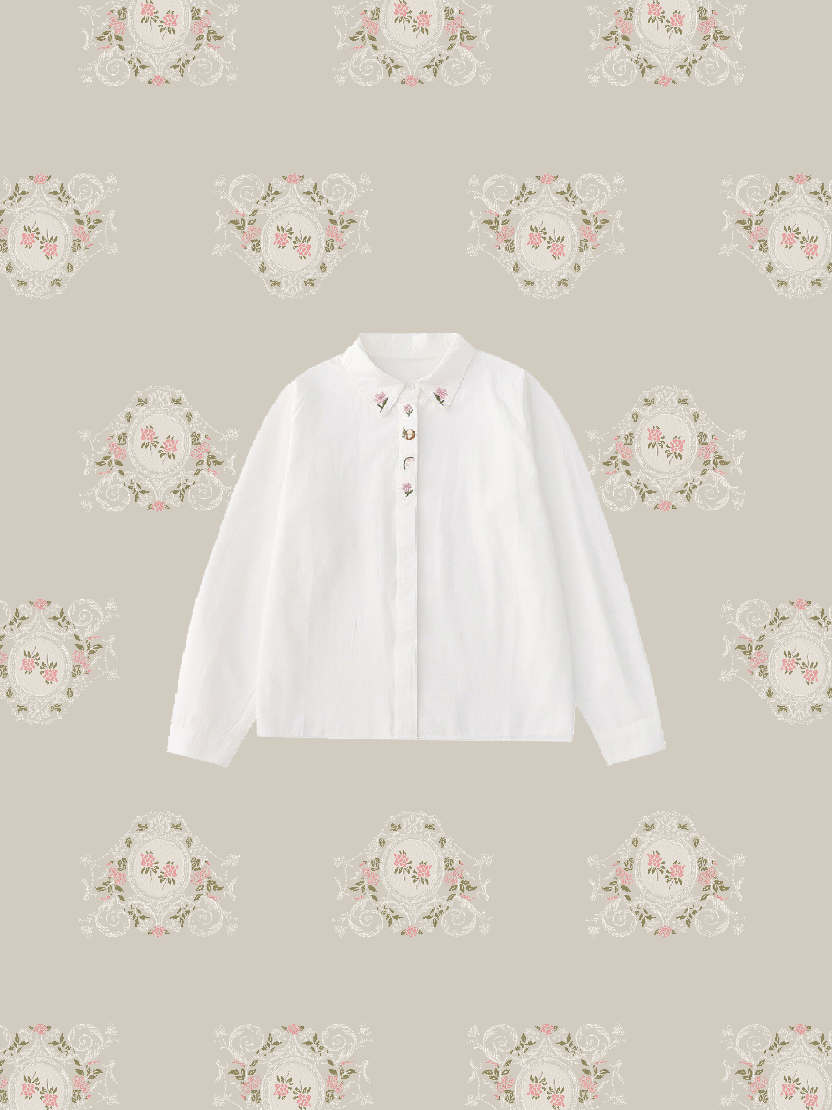 Embroidery Loose Shirt