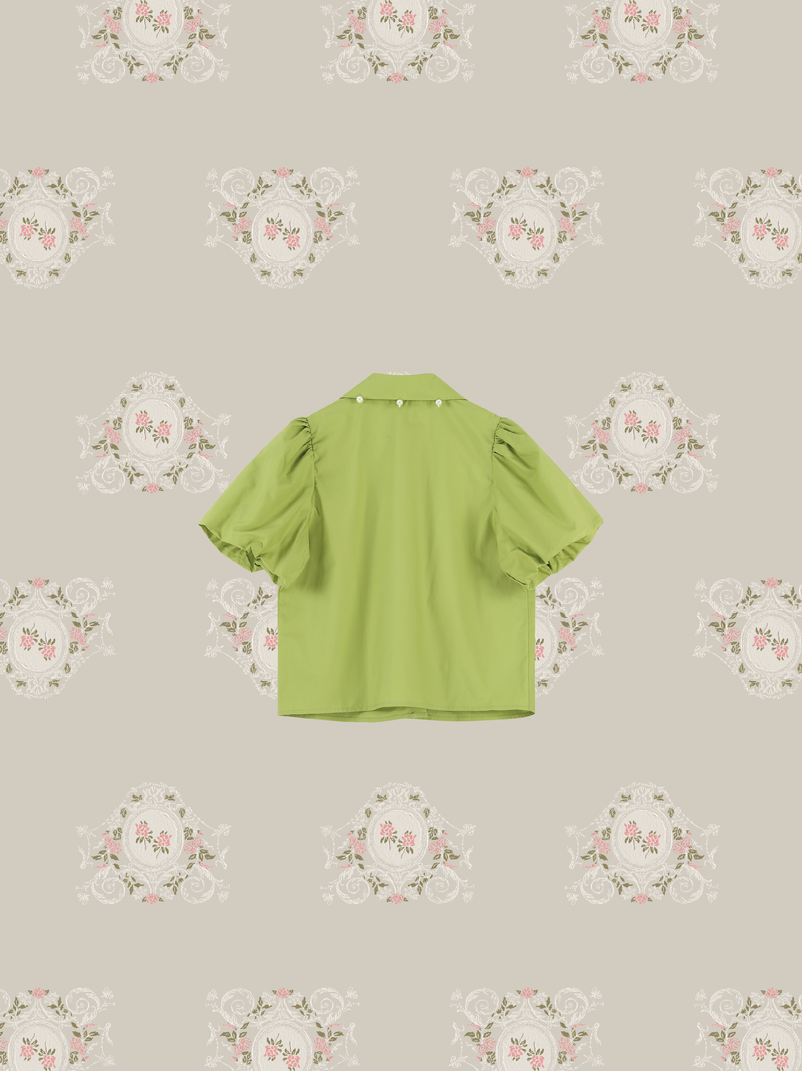 Mint Green Beaded T-Shirt