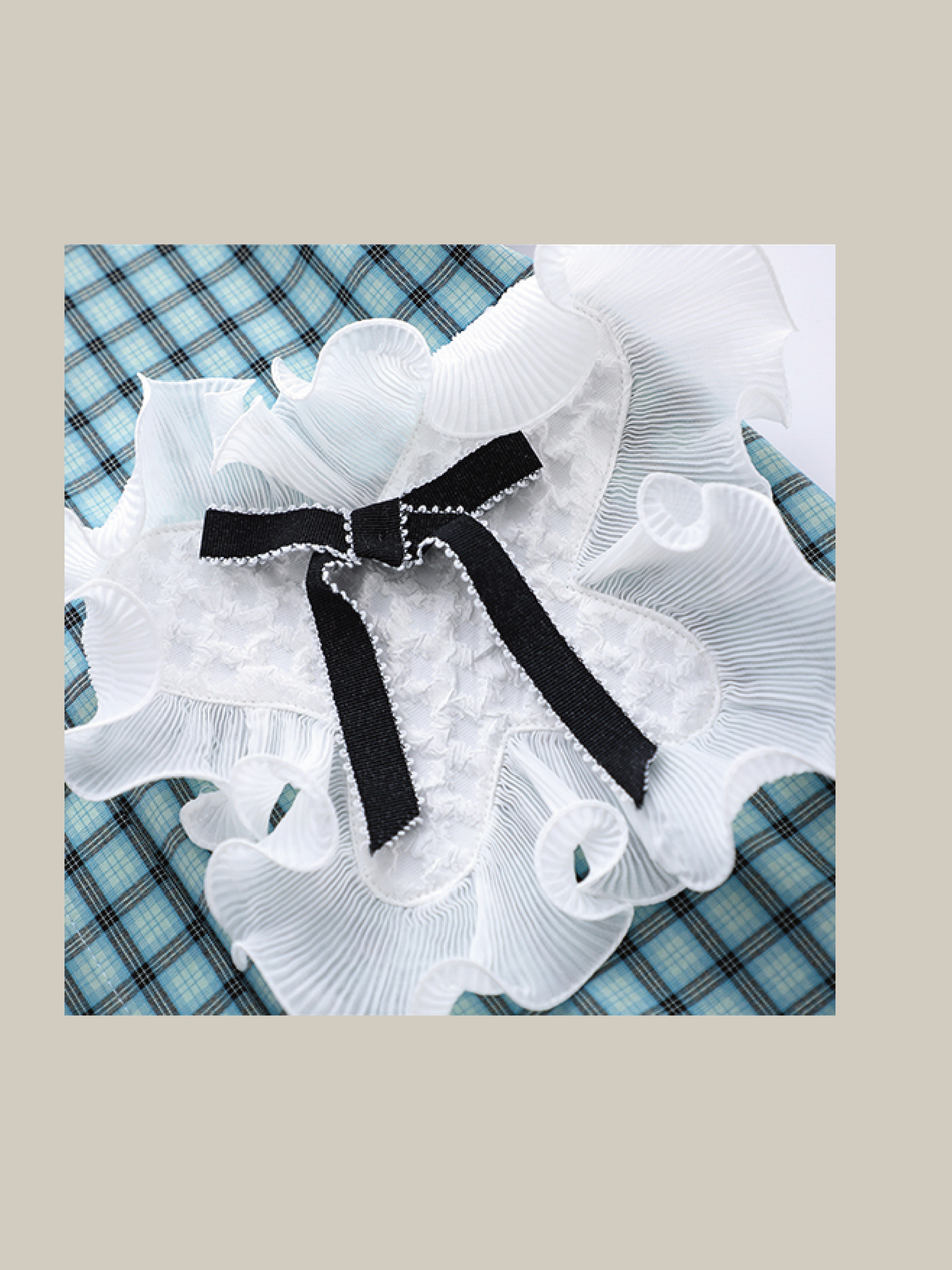 Asymmetric Pocket Check Dress