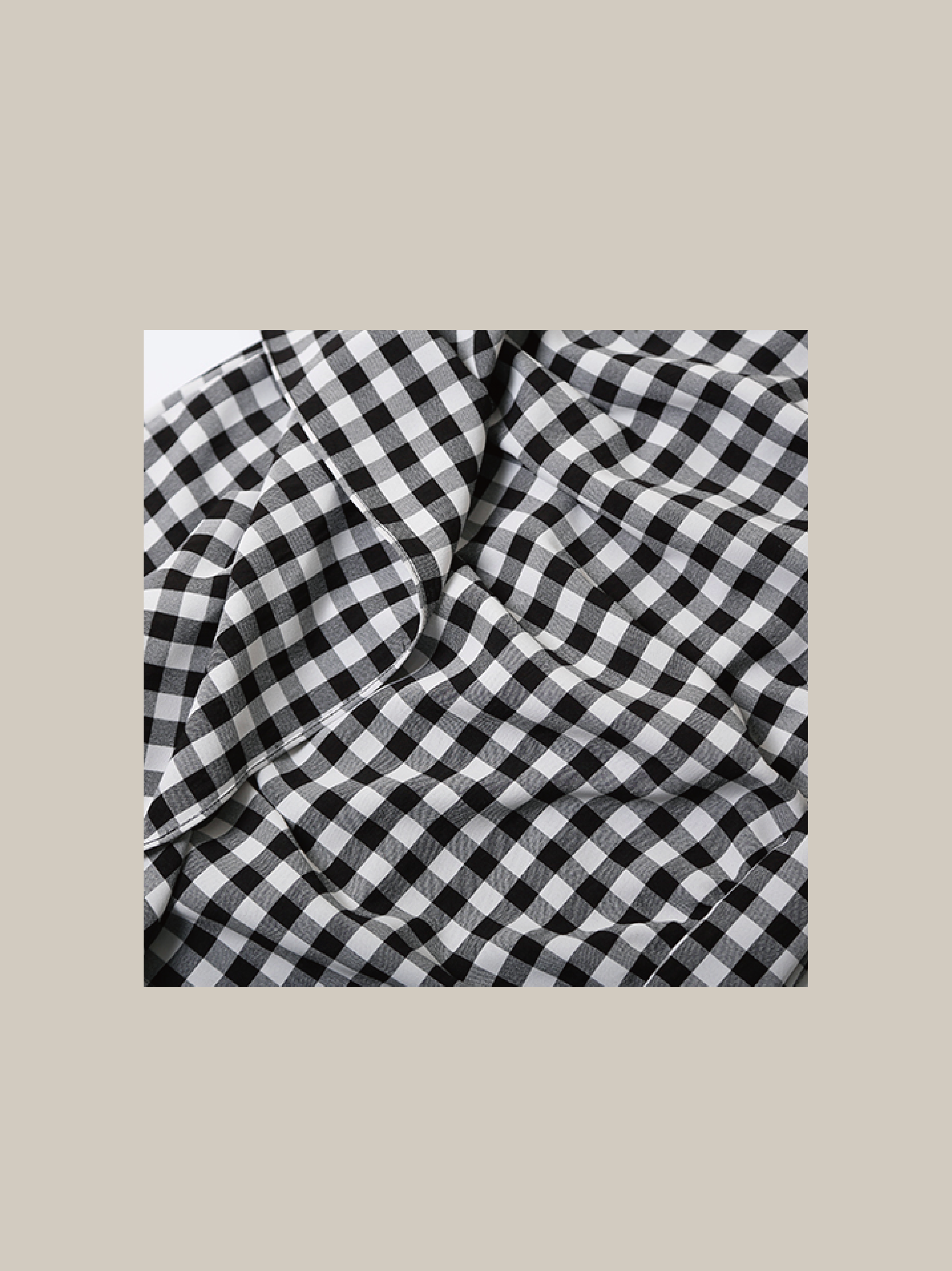 Gingham Puff One Piece