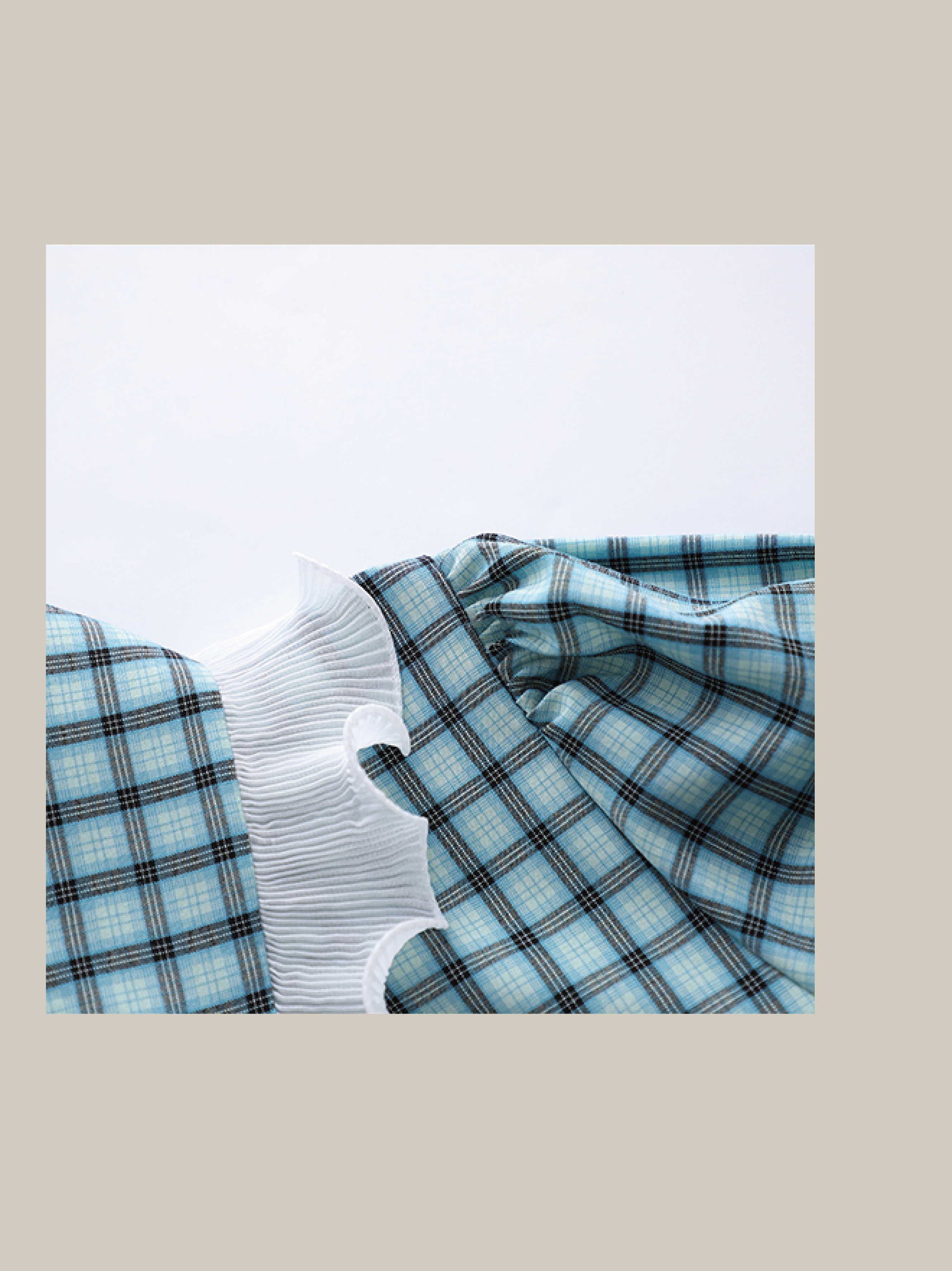 Asymmetric Pocket Check Dress