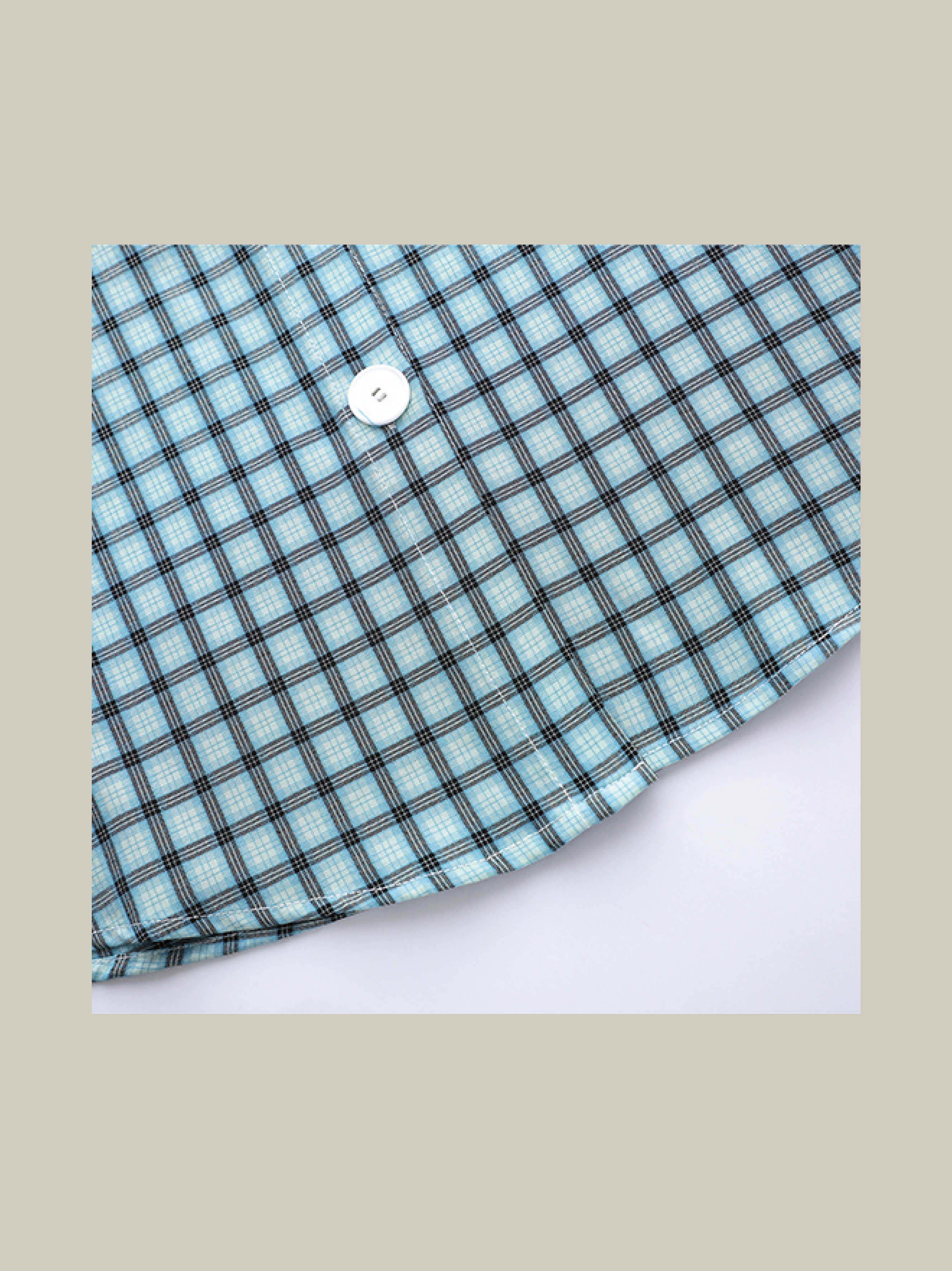 Asymmetric Pocket Check Dress