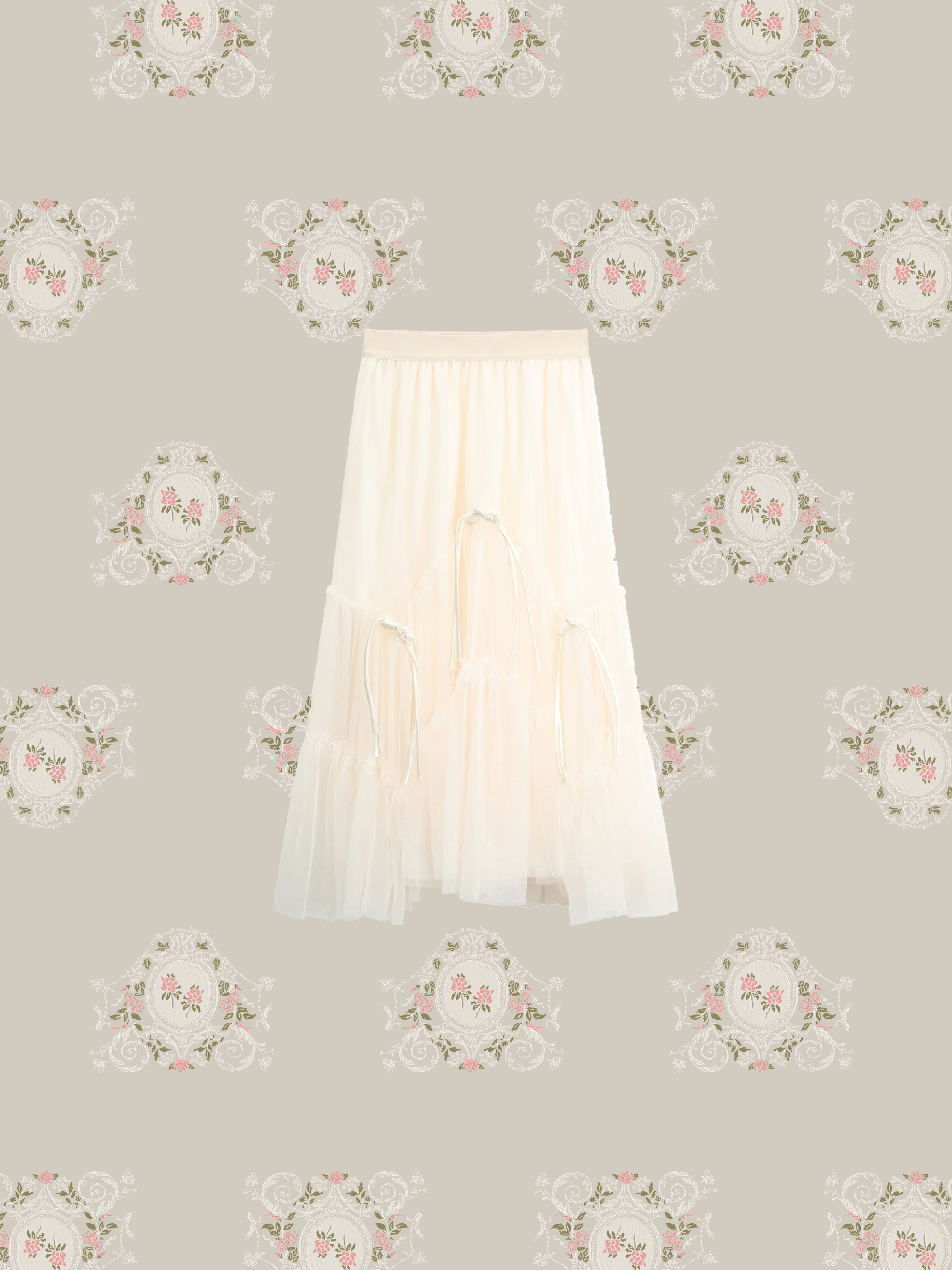 Elegant Gauze Pleats Skirt