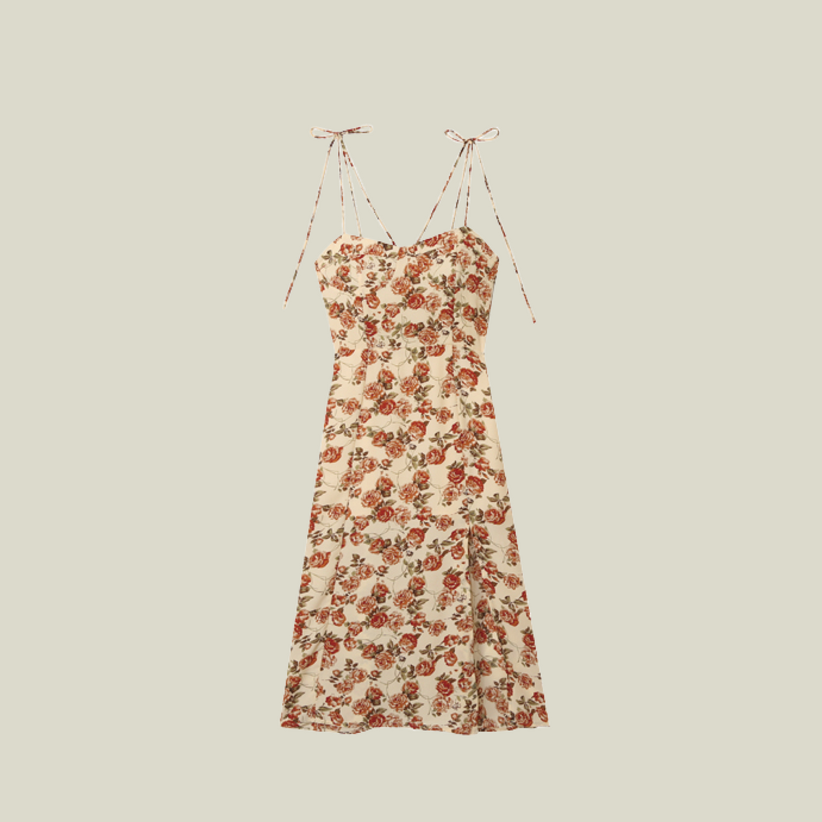 Rose Printed Camisole Dress